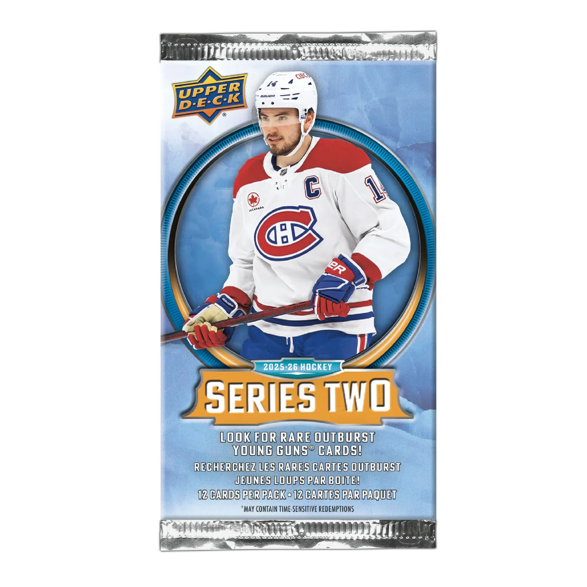 2025-26 Upper Deck Series 2 Hockey Sealed Pack- 12 Cards Per Pack