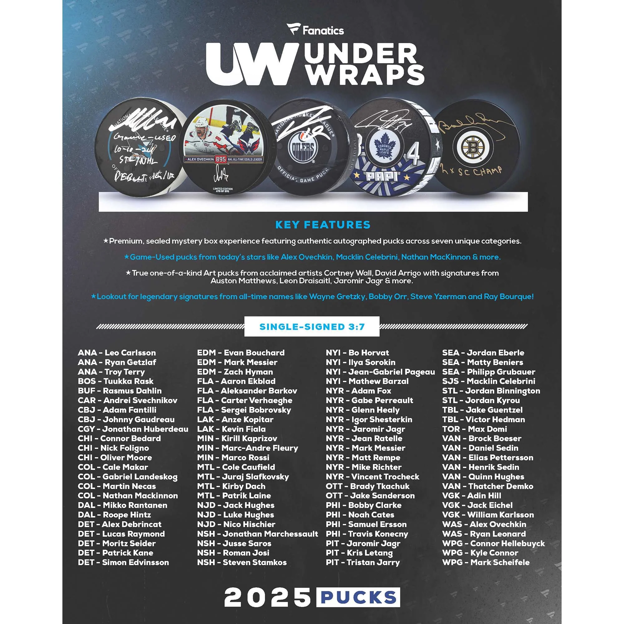 2025 Under Wraps NHL Single Puck Mystery Box - Image 2