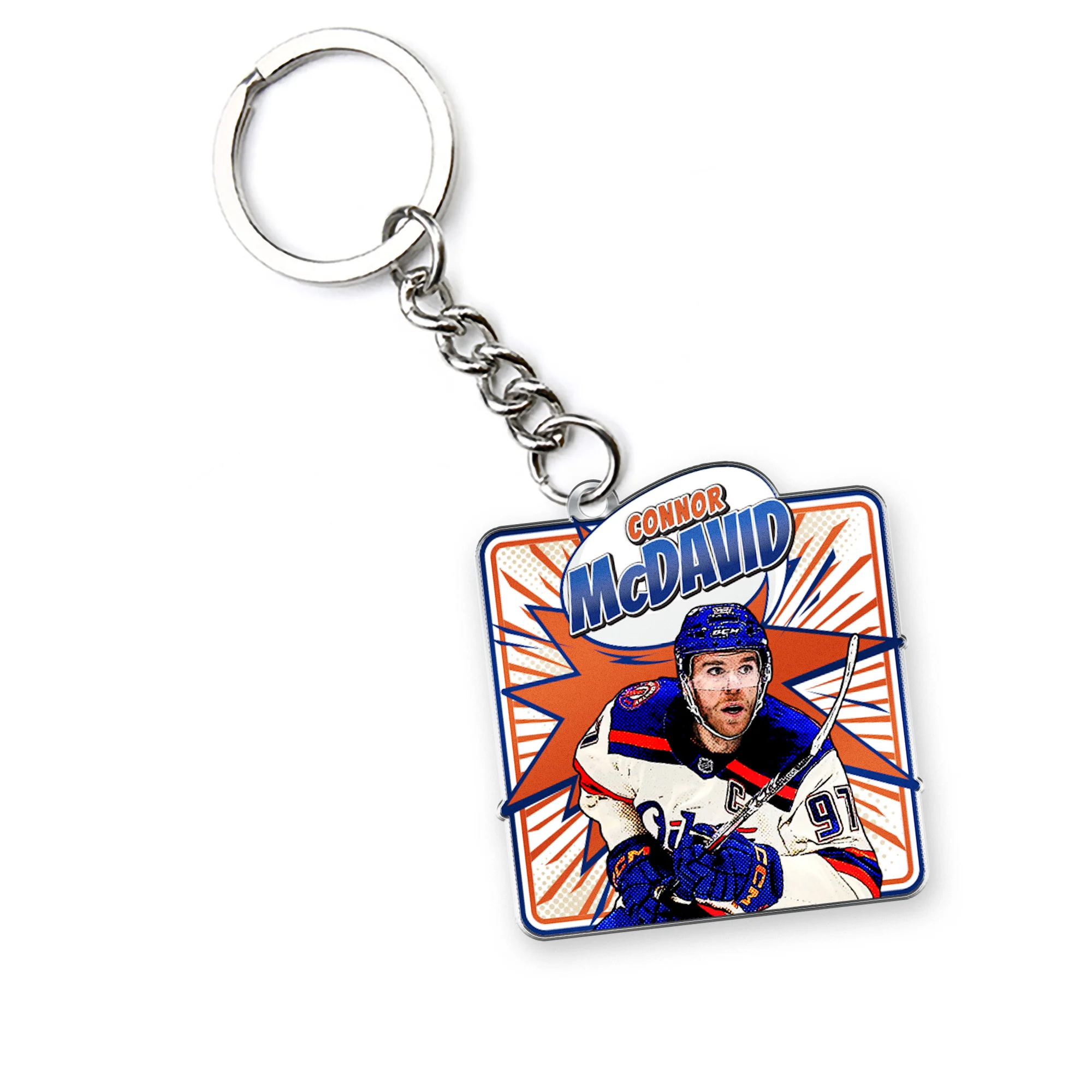Connor McDavid Edmonton Oilers Kaboom Keychain
