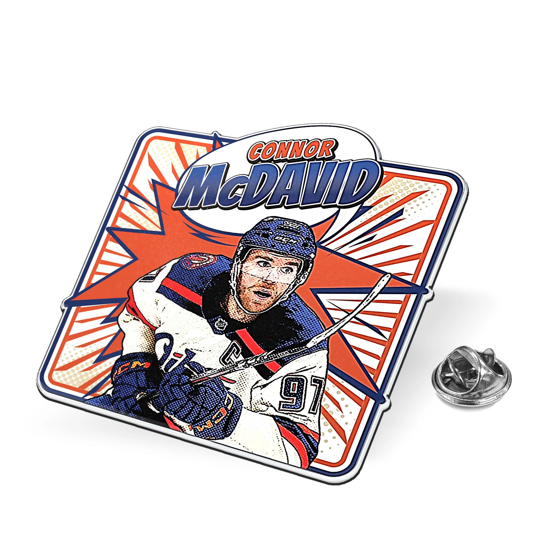 Connor McDavid Edmonton Oilers Kaboom Lapel Pin