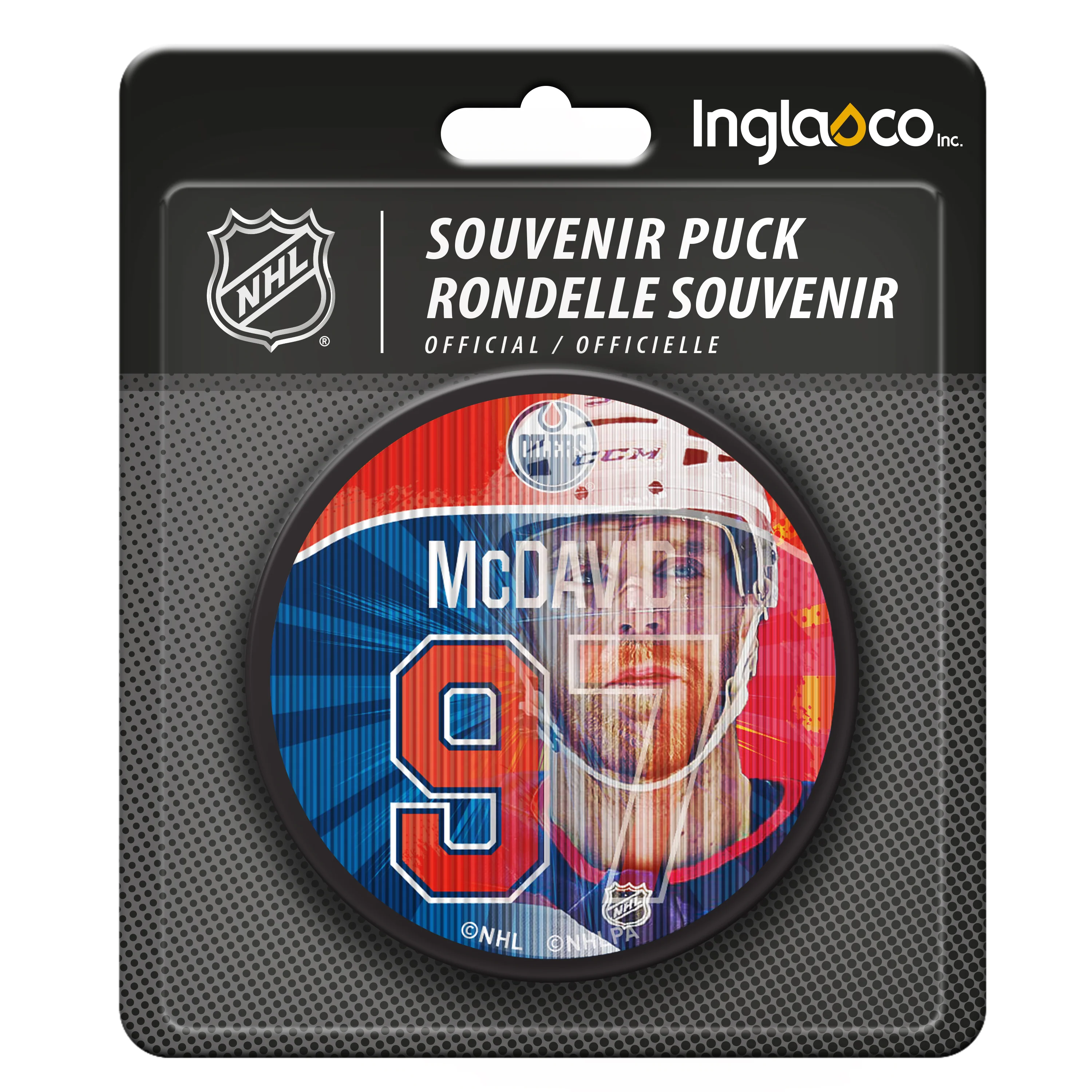 Connor McDavid Edmonton Oilers Lenticular Insert Design Puck - Image 5