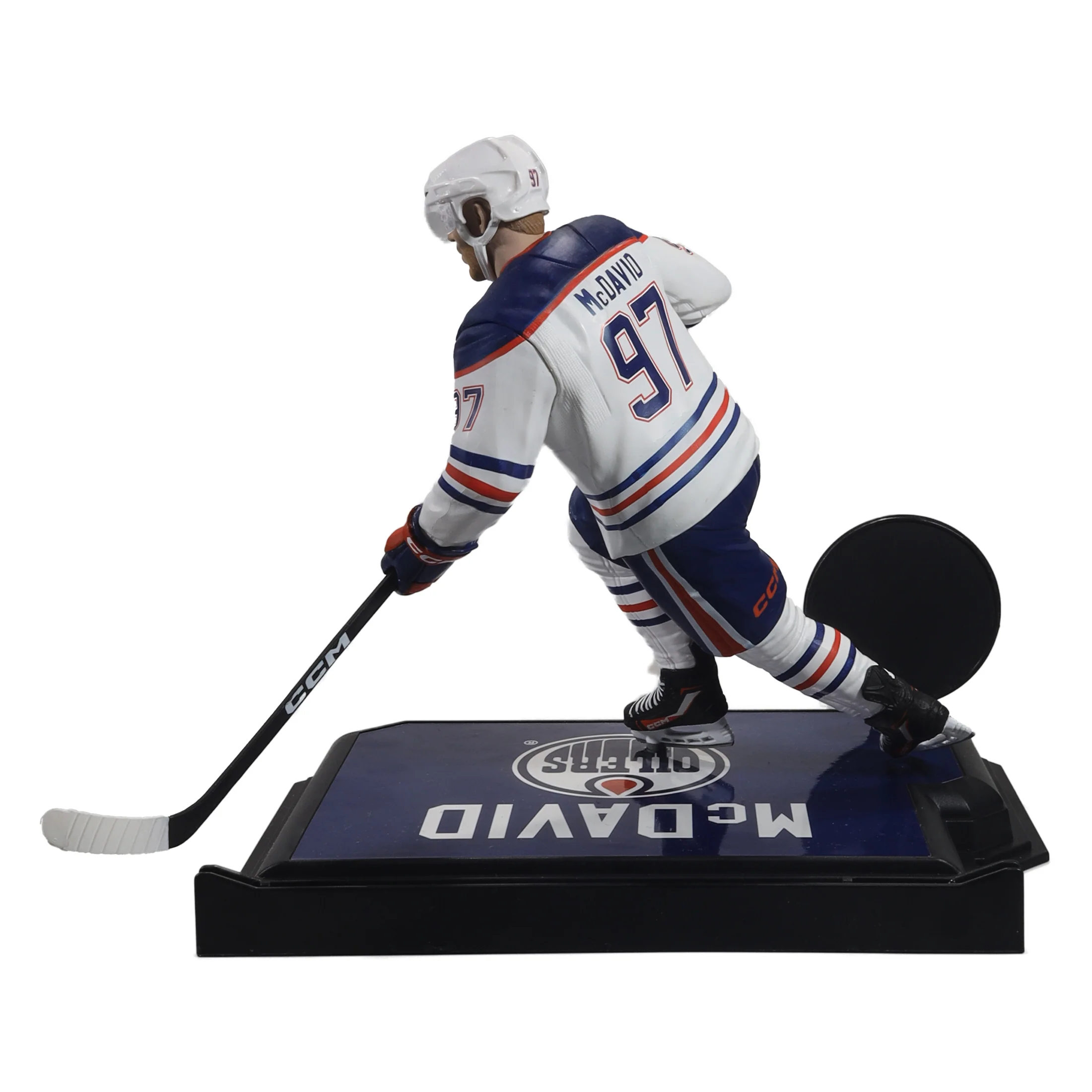 Connor McDavid Edmonton Oilers McFarlane Sports White Away Jersey 7" Figurine - Image 8