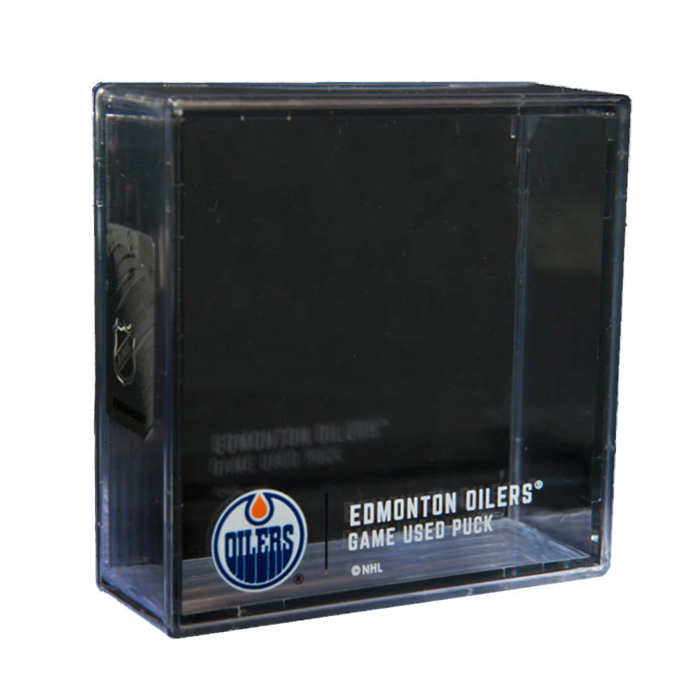 Connor McDavid Edmonton Oilers Preseason Goal Puck - Oct. 4/2021 vs Calgary Flames #18052 - Image 3