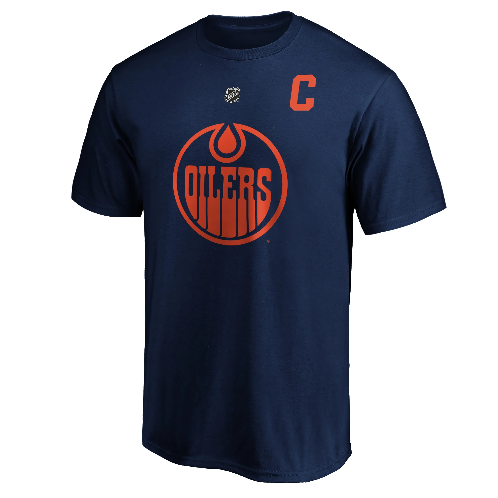 Connor McDavid Edmonton Oilers Stack Name & Number T-Shirt - Image 2