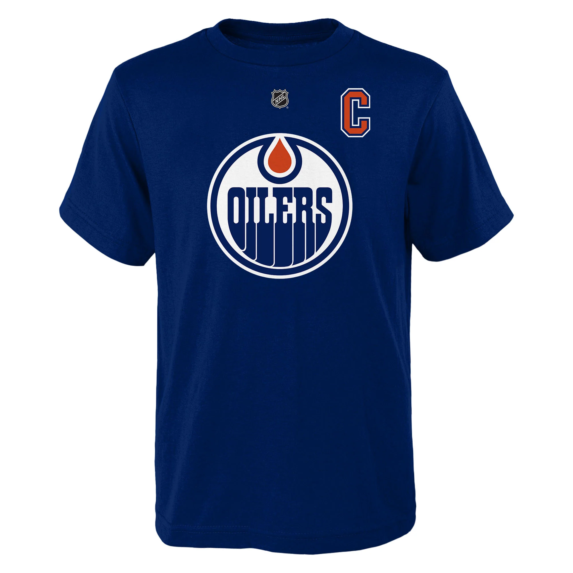 Connor McDavid Edmonton Oilers Youth Outerstuff Royal Player T-Shirt - Image 2