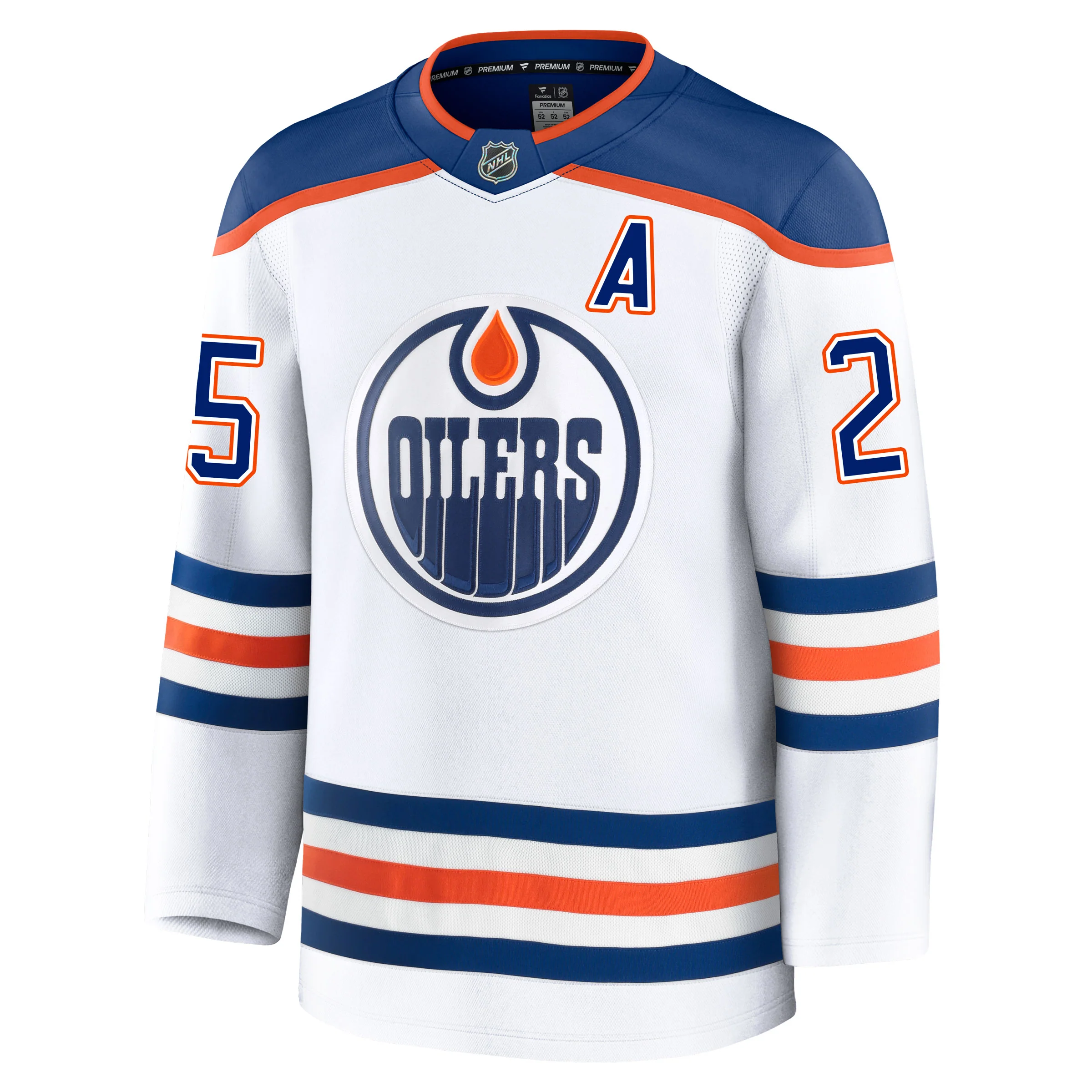 Darnell Nurse Edmonton Oilers Fanatics Premium White Away Jersey - Image 2