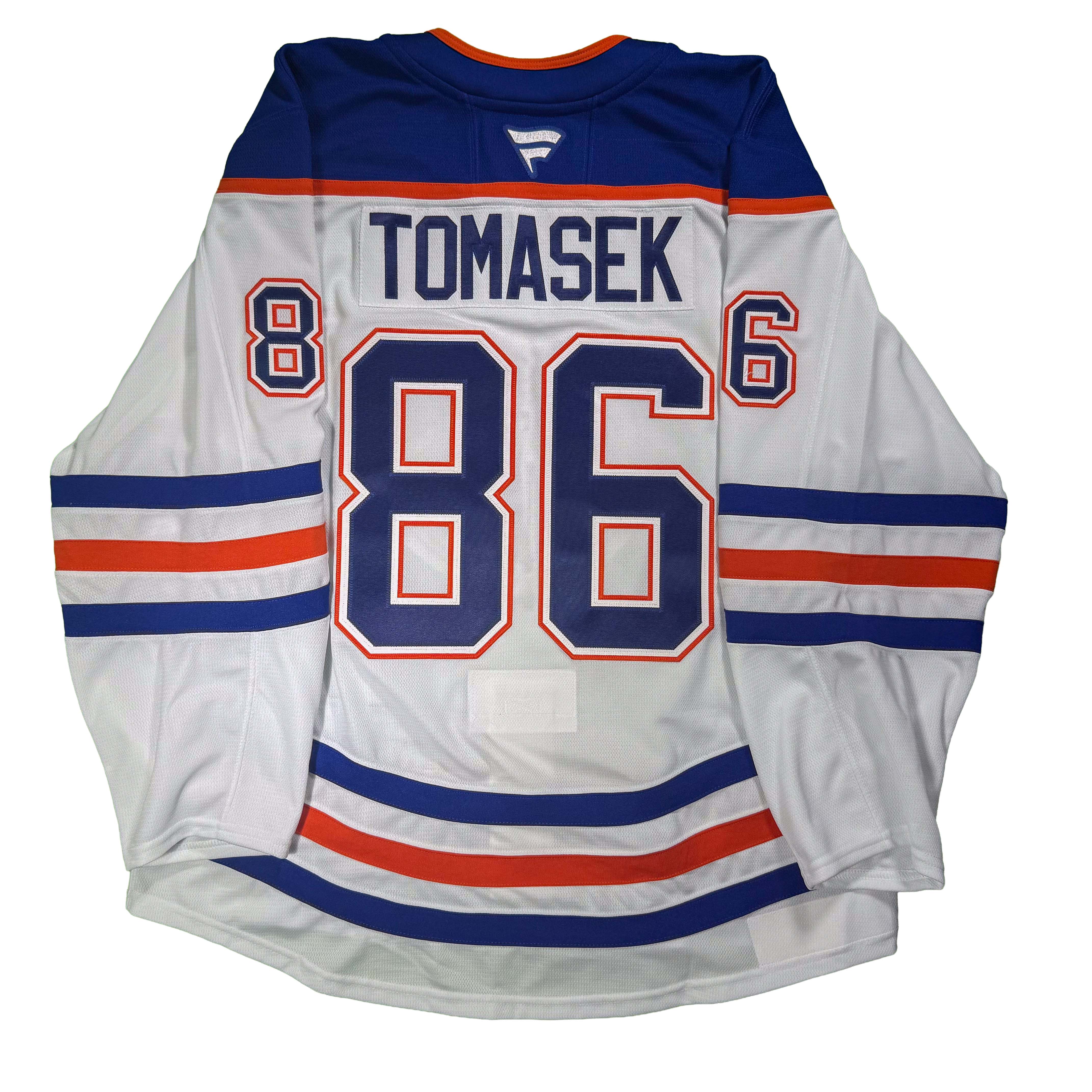 David Tomasek Edmonton Oilers Game Worn Jersey - 2025-26 White Set #2 - D00323