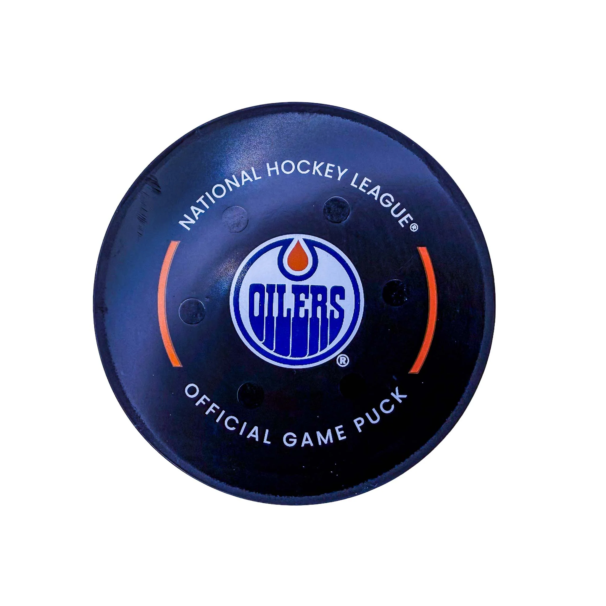 Dylan Samberg Winnipeg Jets Goal Puck - Oct. 9/2024 vs Edmonton Oilers #24880