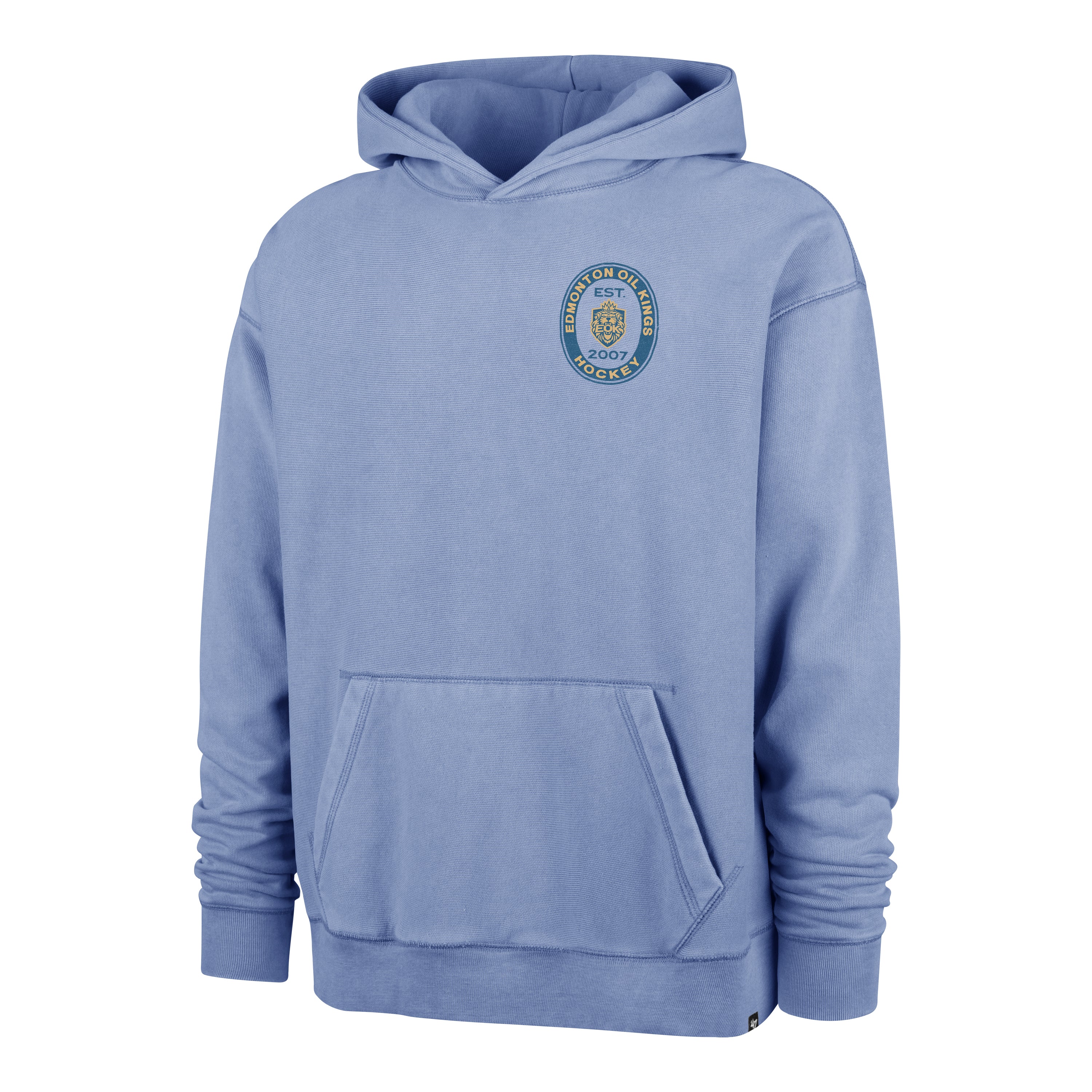Edmonton Oil Kings '47 Blue Alternate Triple Foundation Pullover Hoodie - Image 2