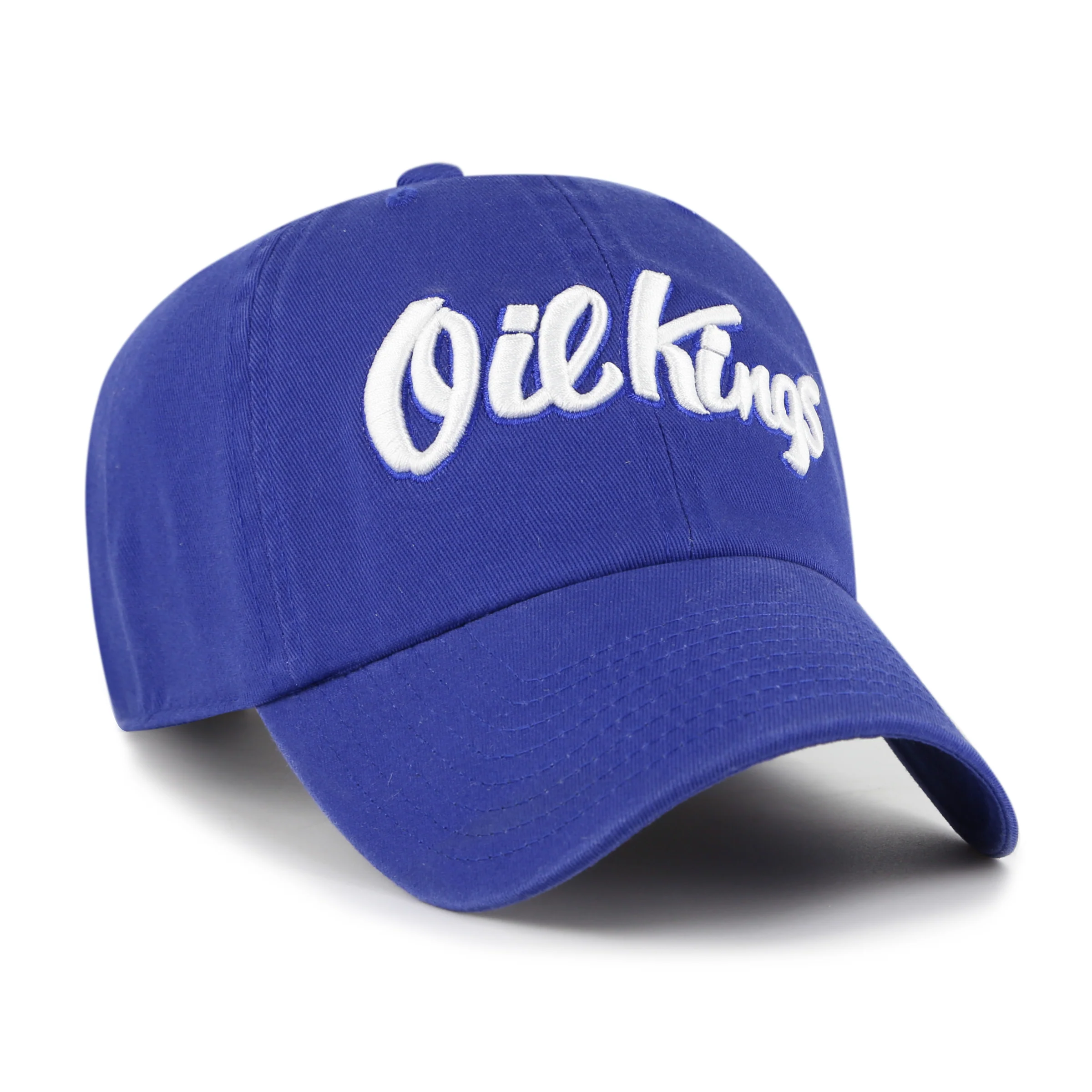 Edmonton Oil Kings '47 Blue Script Clean Up Adjustable Hat - Image 3