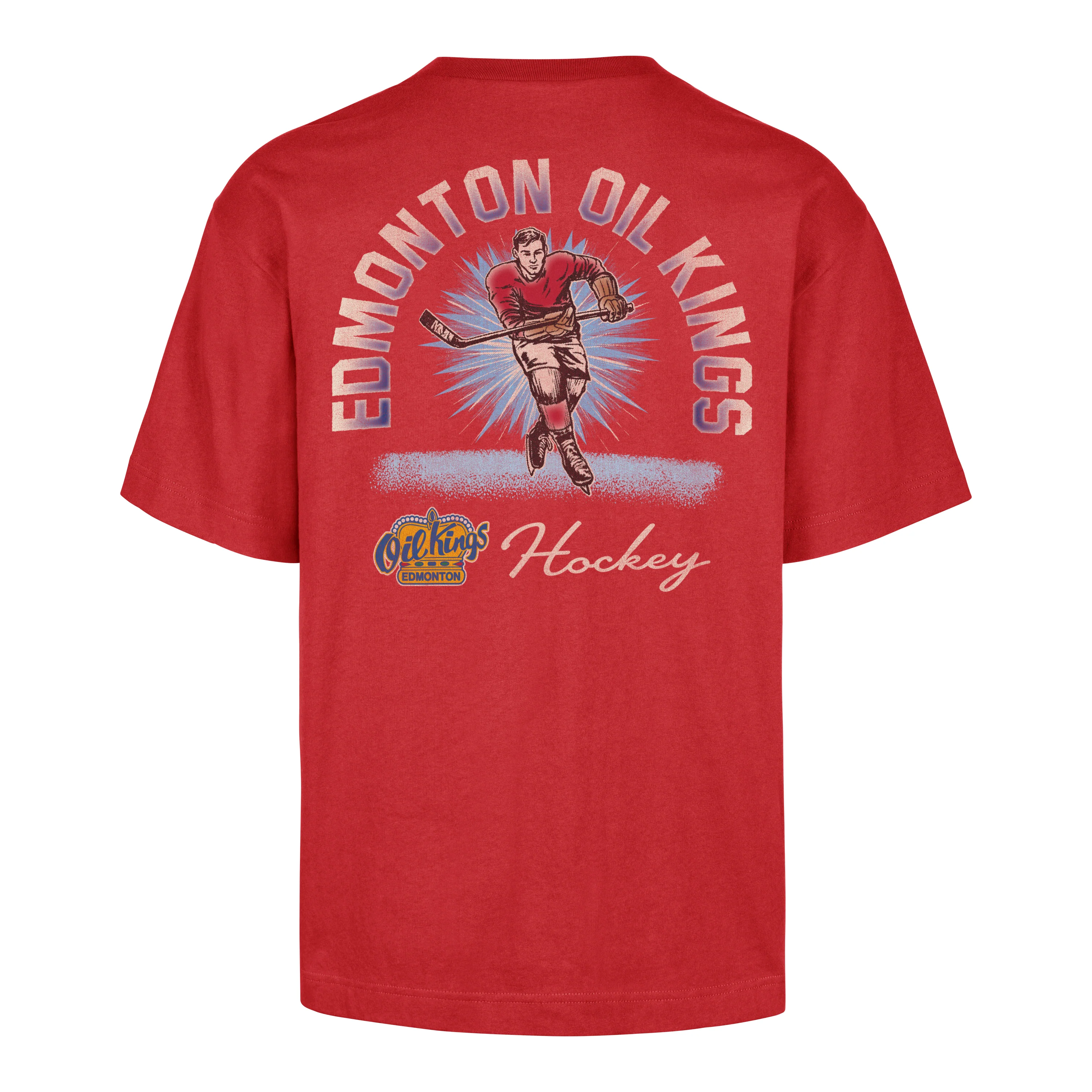 Edmonton Oil Kings '47 Golden Age Red T-Shirt - Image 3