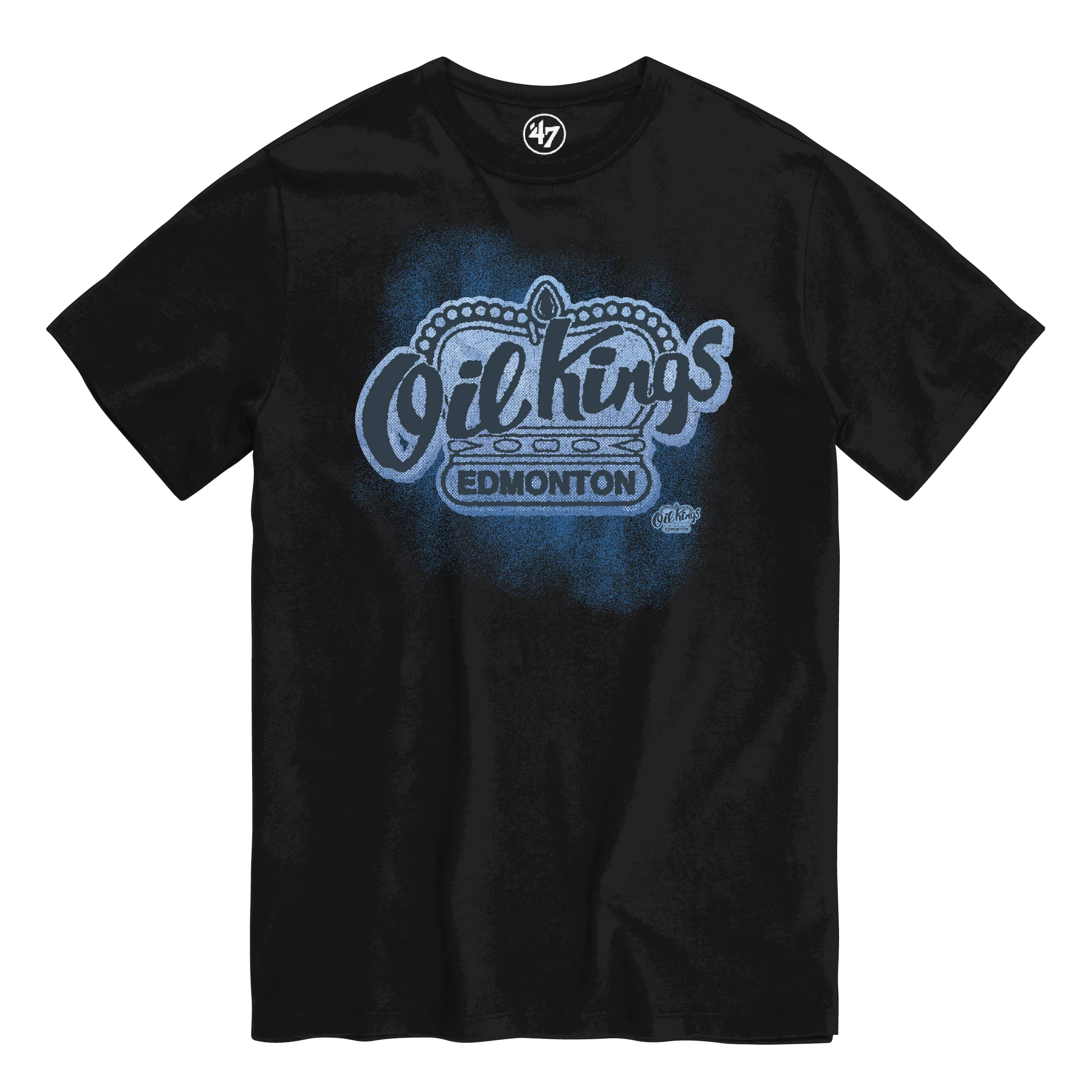 Edmonton Oil Kings '47 Iced Out Black T-Shirt