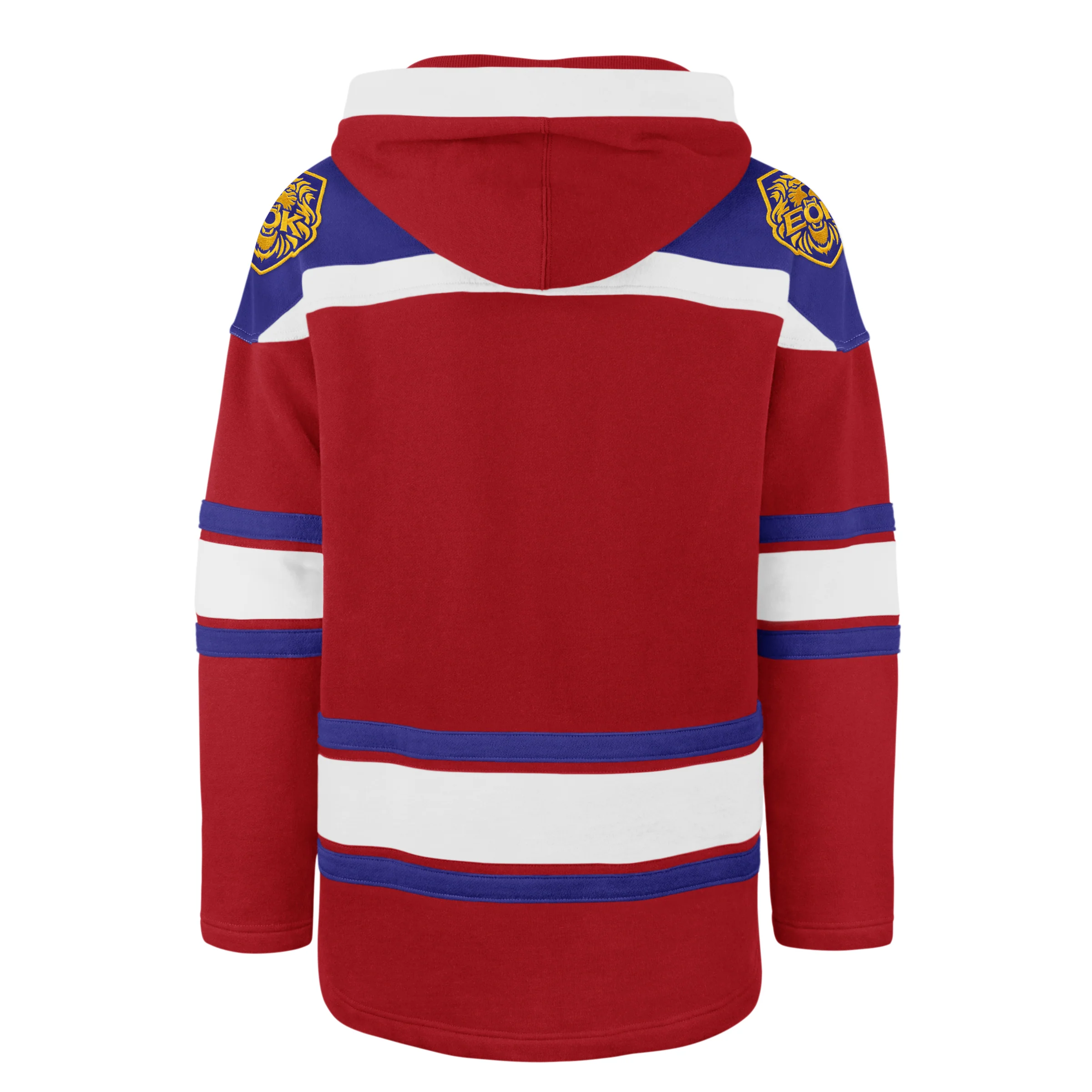 Edmonton Oil Kings '47 Red & Blue Superior Lacer Hoodie - Image 5