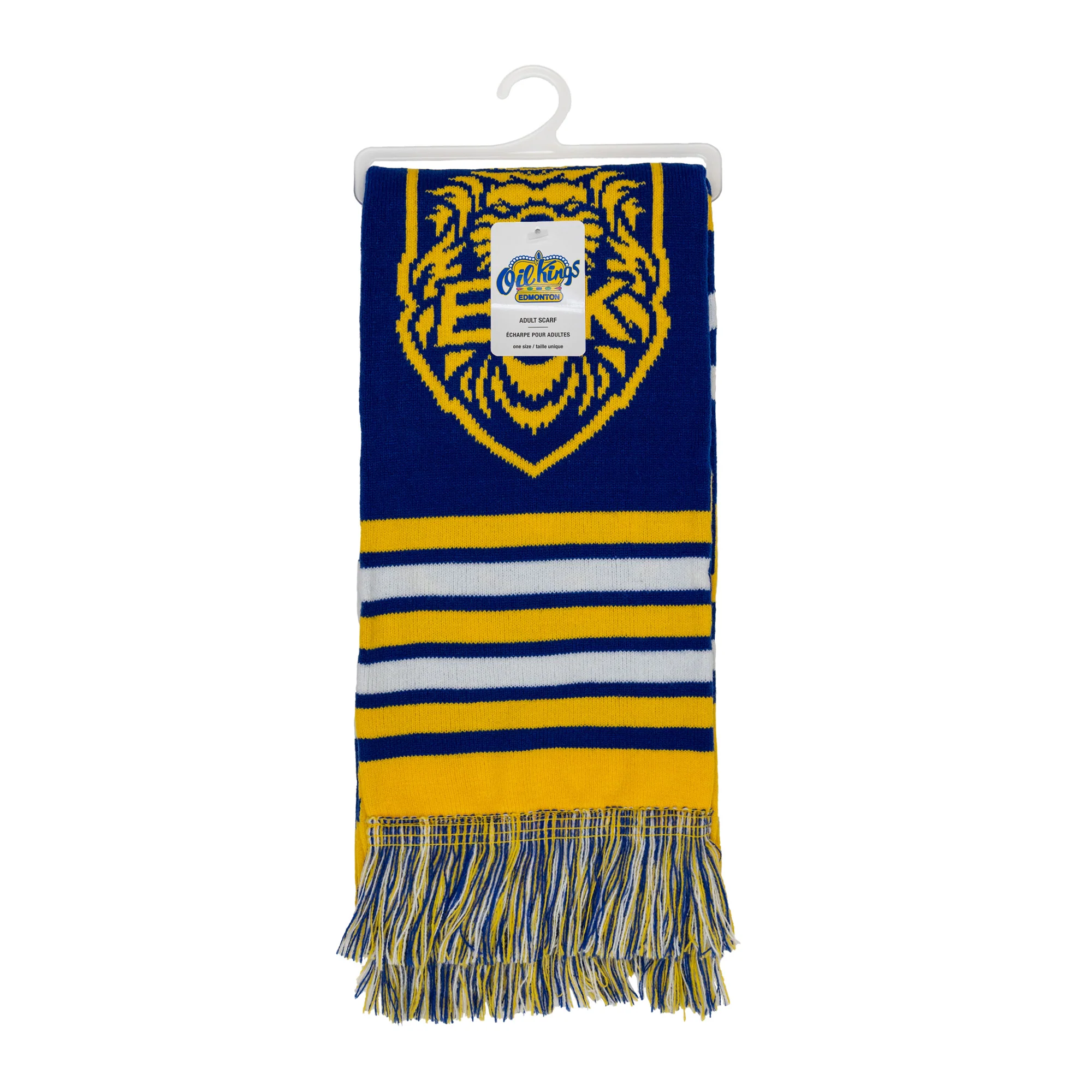 Edmonton Oil Kings Gertex Blue & Yellow Alternate Logo Scarf - Image 2