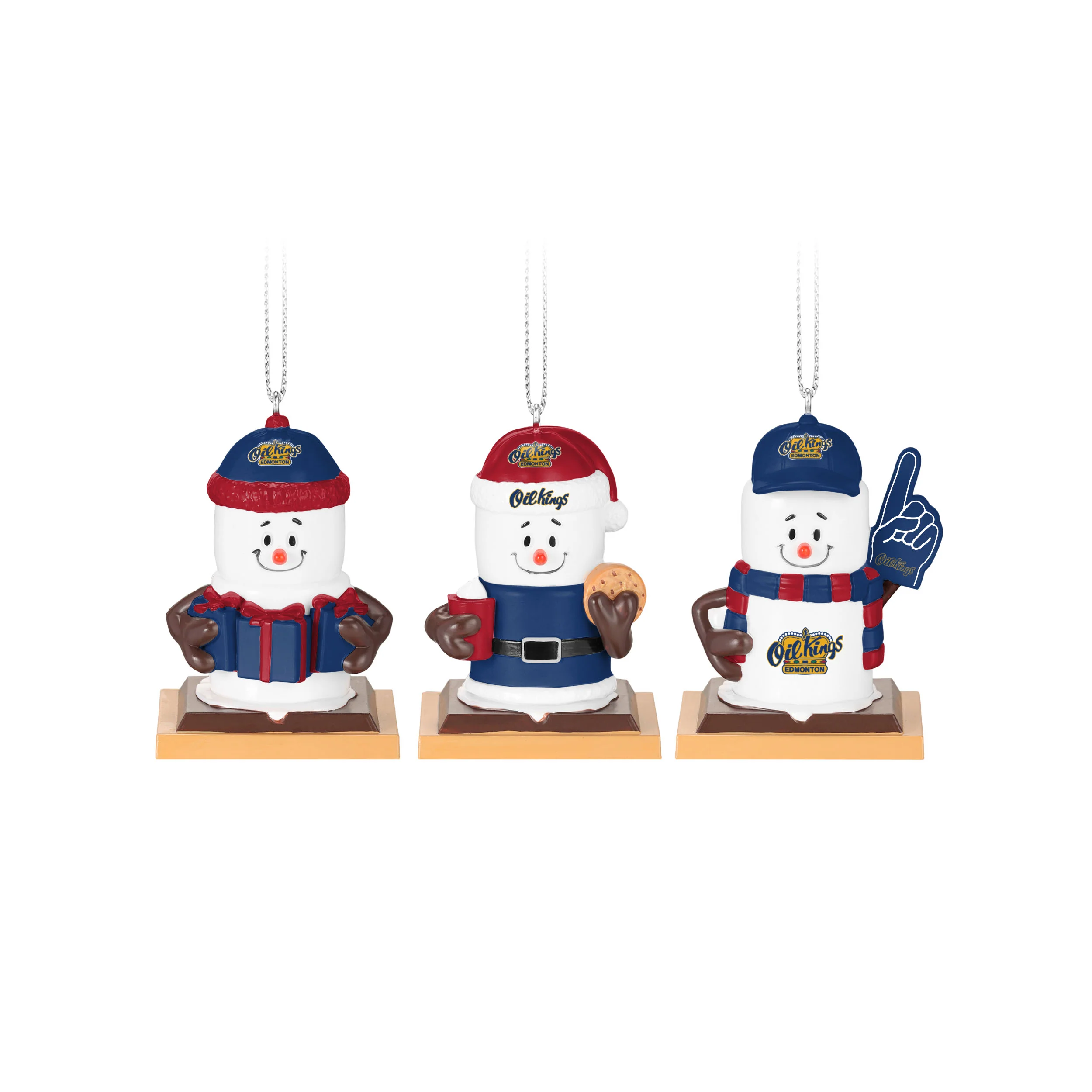 Edmonton Oil Kings Holiday Smores Family Ornament Pack