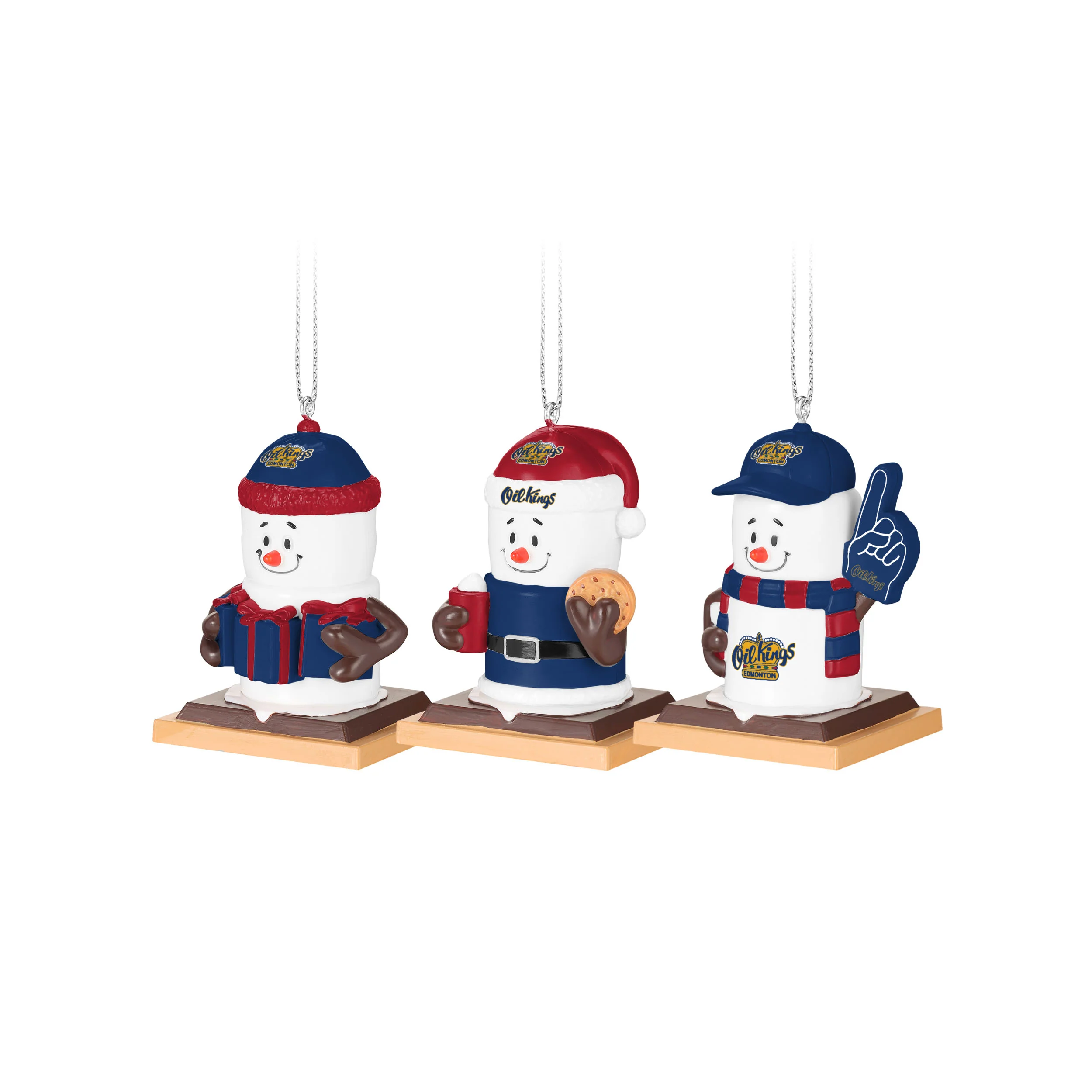Edmonton Oil Kings Holiday Smores Family Ornament Pack - Image 2