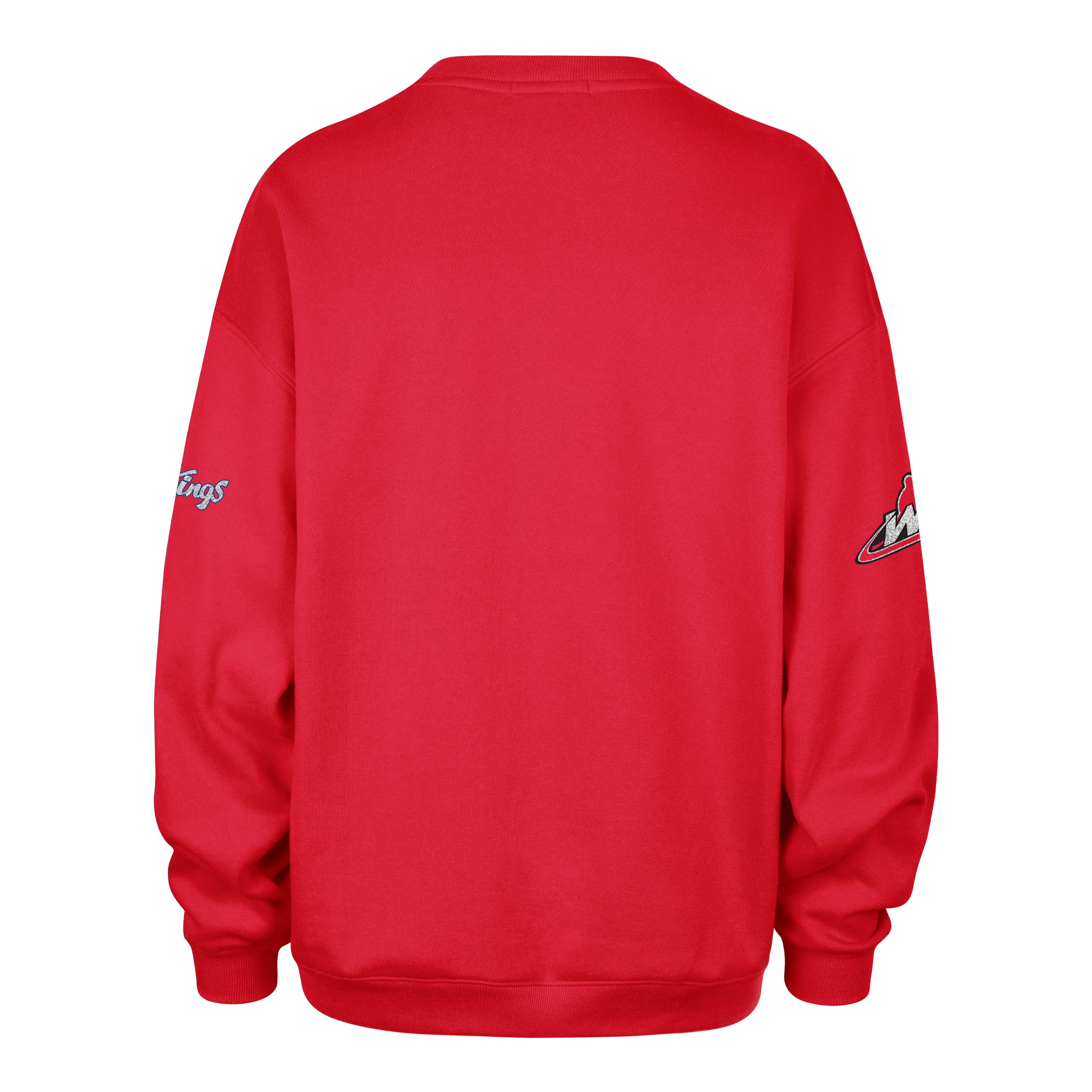 Edmonton Oil Kings Women's '47 Go Big or Go Home Red Oversized Crewneck Sweatshirt - Image 2
