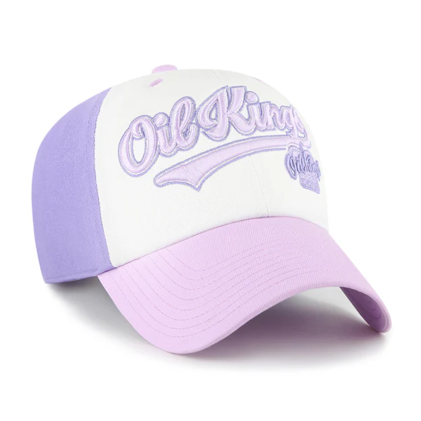Edmonton Oil Kings Youth '47 Purple & White Scoot Clean Up Adjustable Hat - Image 2