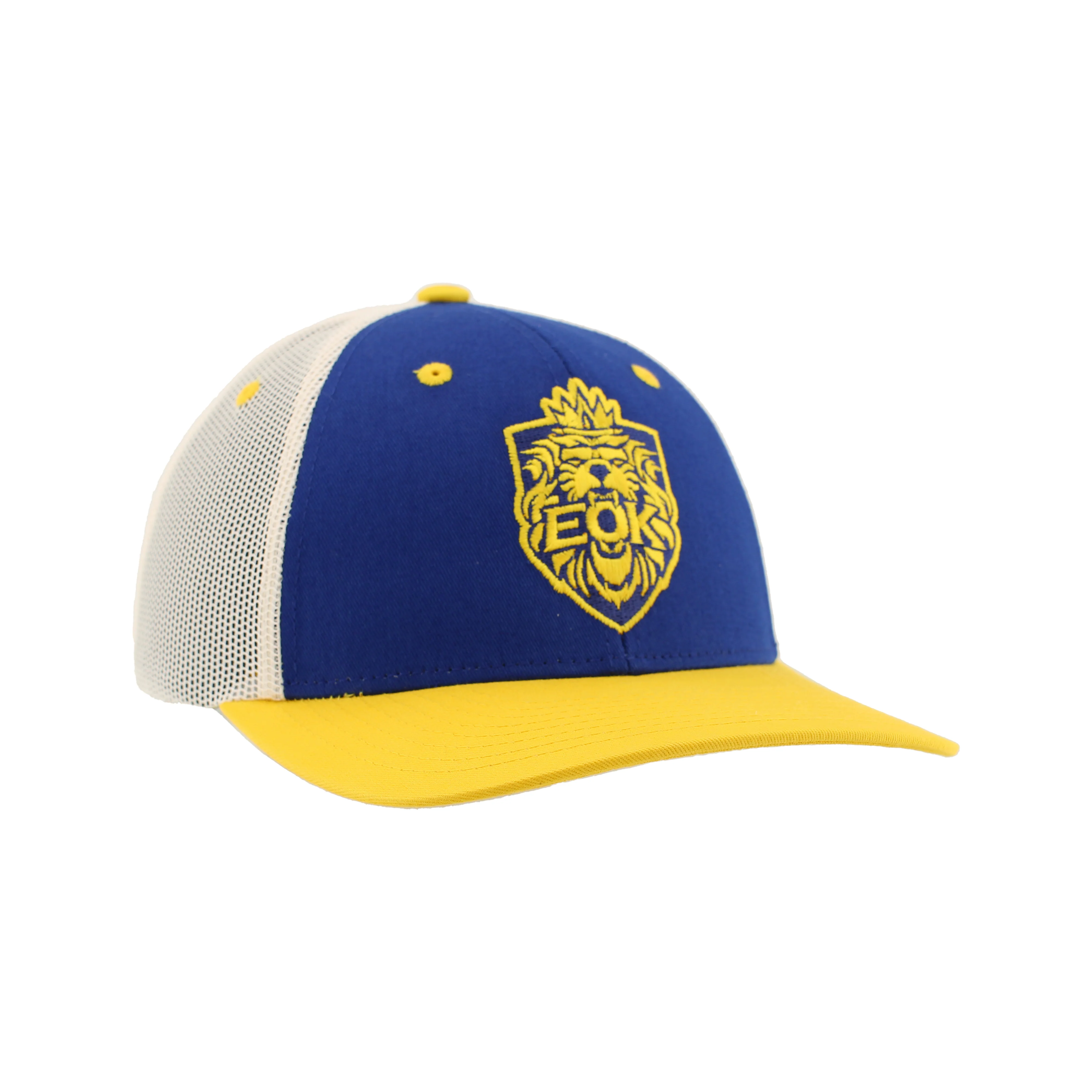 Edmonton Oil Kings Zephyr Blue Alternate Dakota Mesh Snapback Hat - Image 3