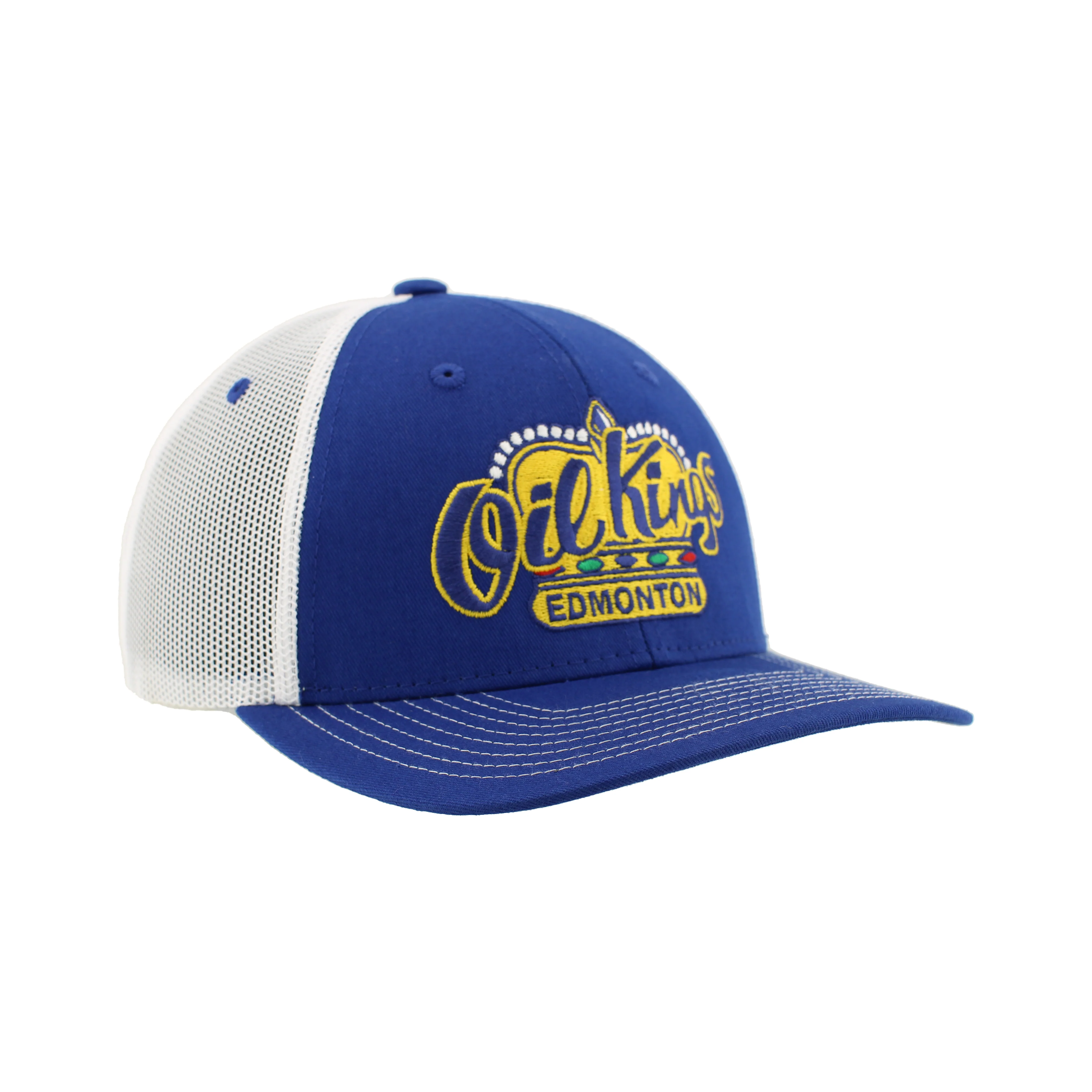Edmonton Oil Kings Zephyr Blue Dakota Mesh Snapback Hat - Image 3