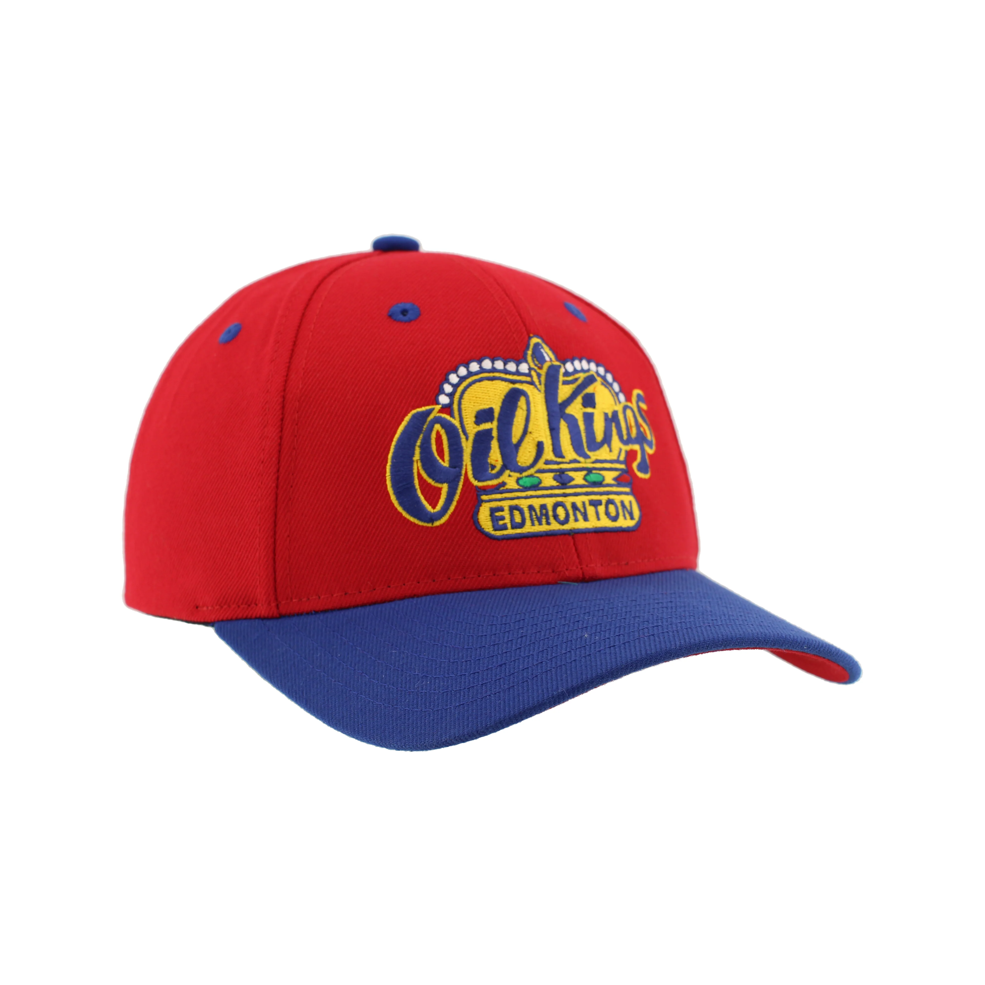 Edmonton Oil Kings Zephyr Red & Blue Competitor Snapback Hat - Image 3
