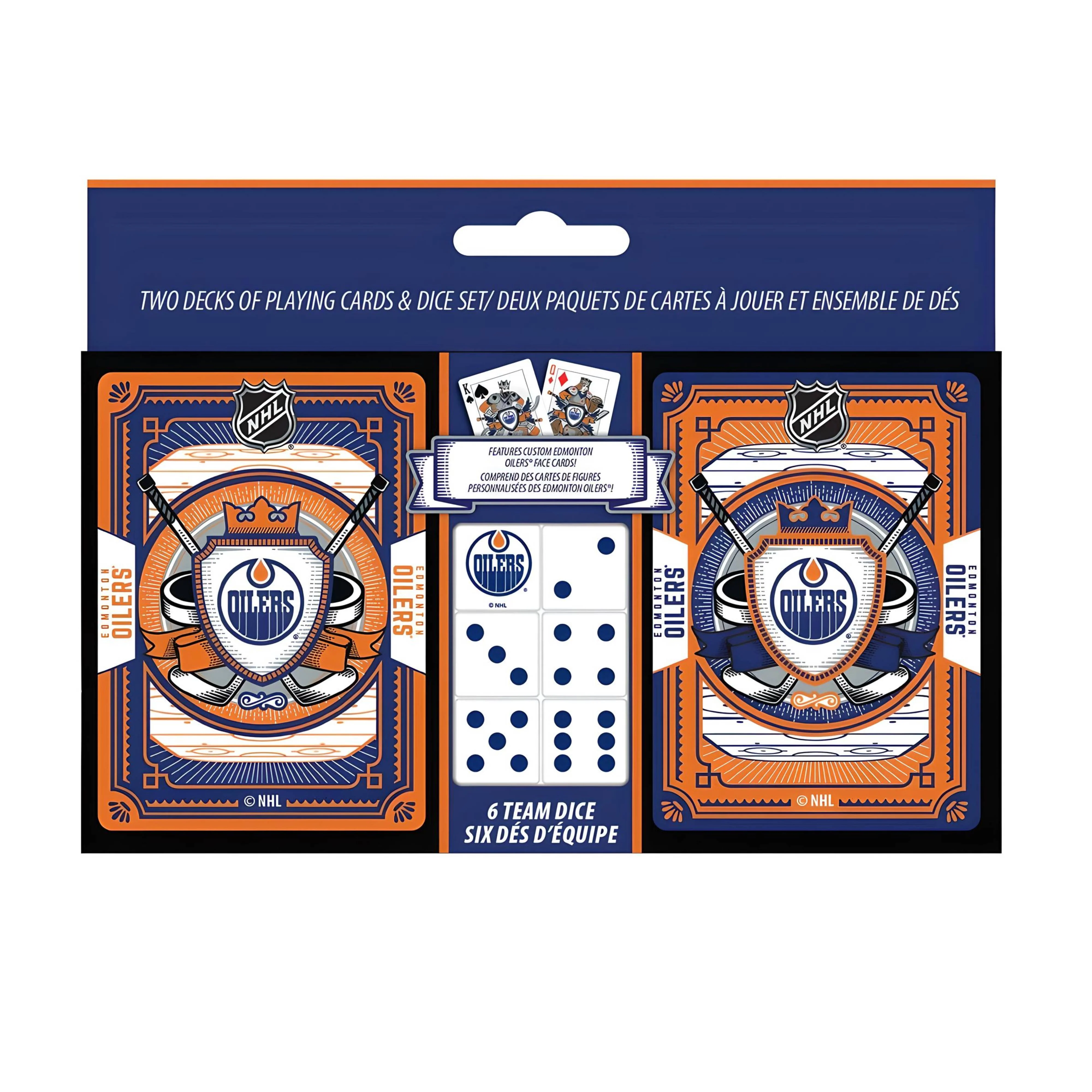 Edmonton Oilers 2-Pack Playing Cards Set w/ Dice