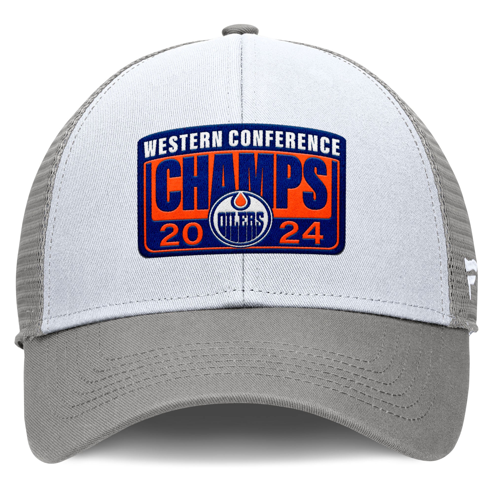 Edmonton Oilers 2024 Stanley Cup Playoffs Western Conference Champs Snapback Hat - Image 4