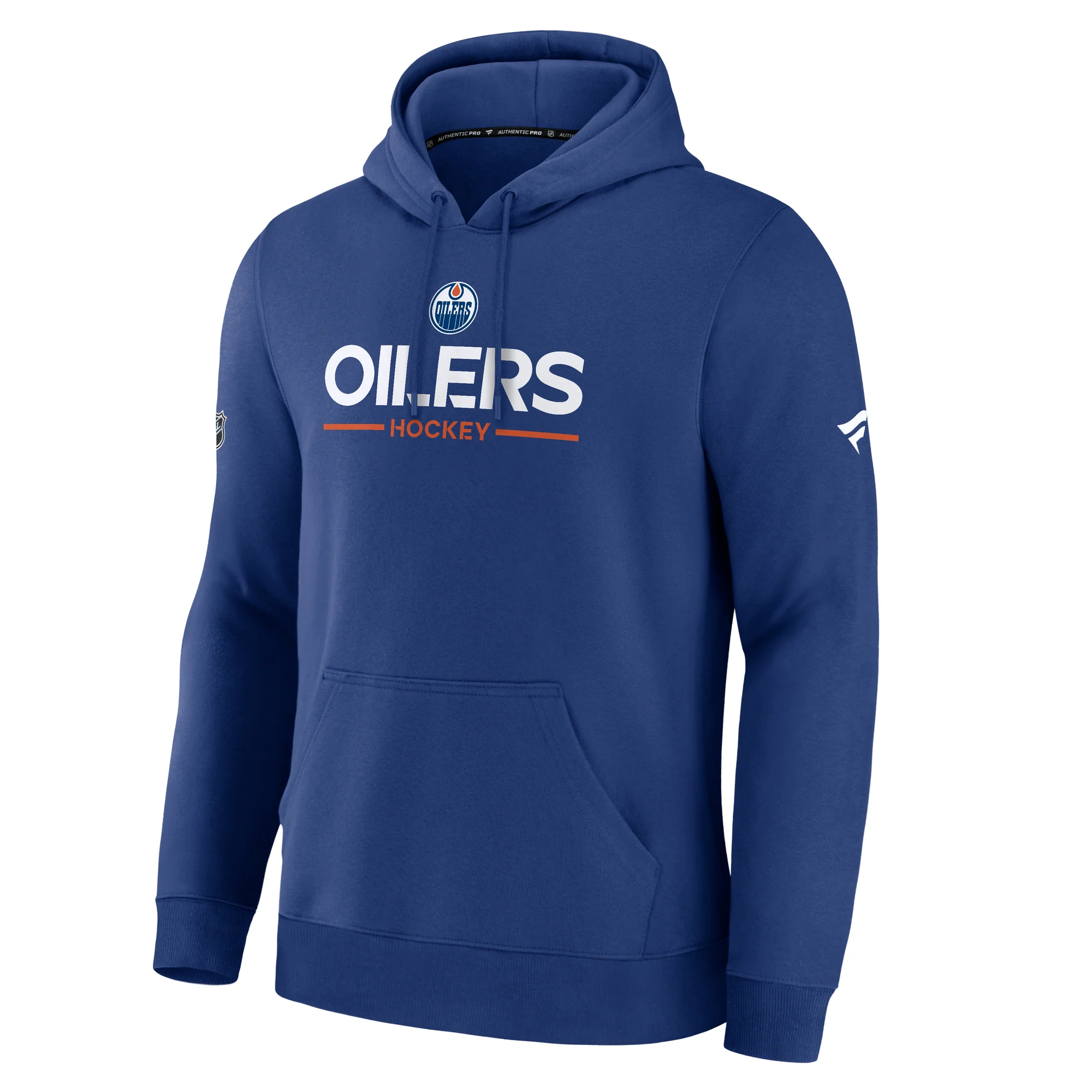 Edmonton Oilers 2025-26 Fanatics Authentic Pro Primary-Blue Pullover Hoodie