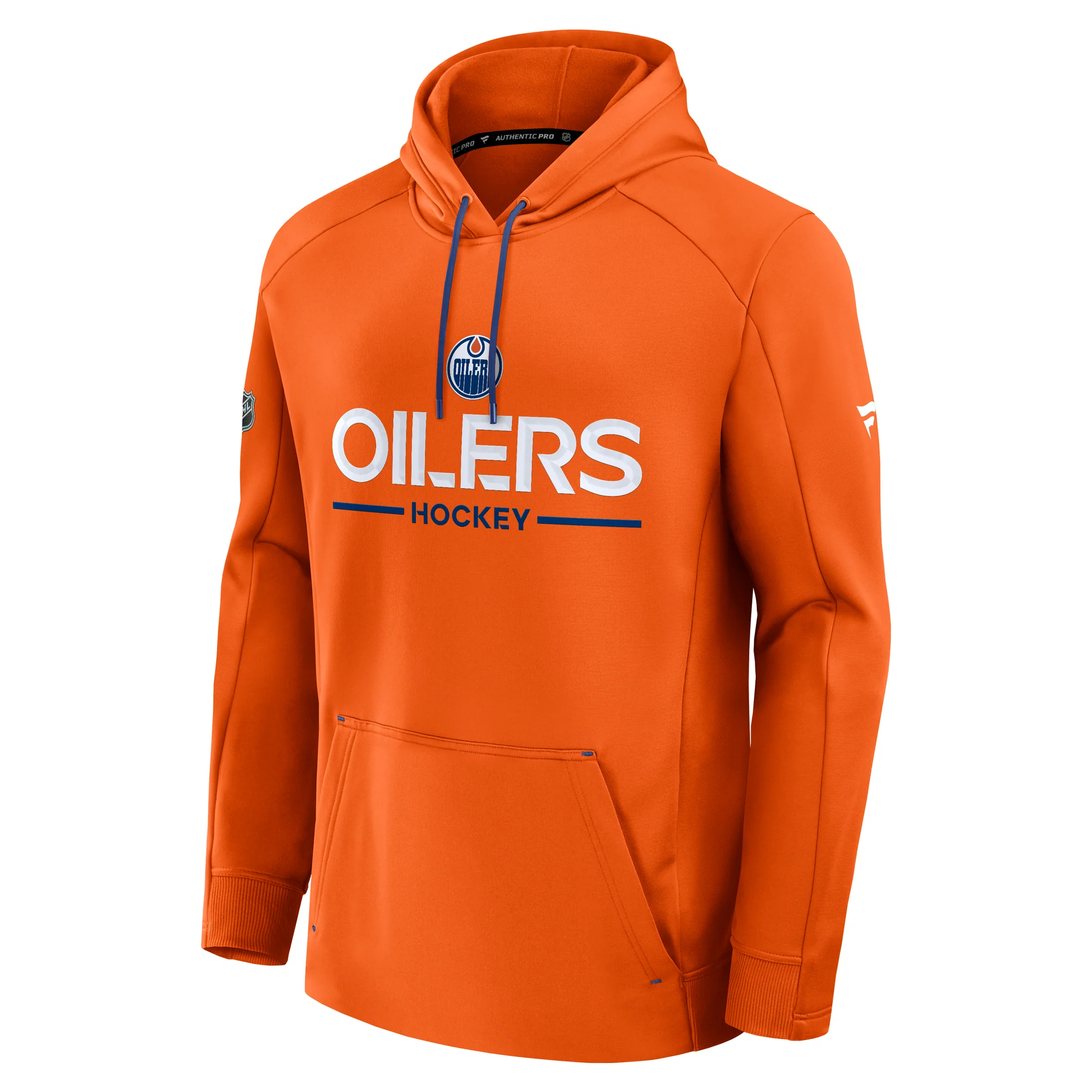 Edmonton Oilers 2025-26 Fanatics Authentic Pro Pullover Orange Rink Side Hoodie - Image 6