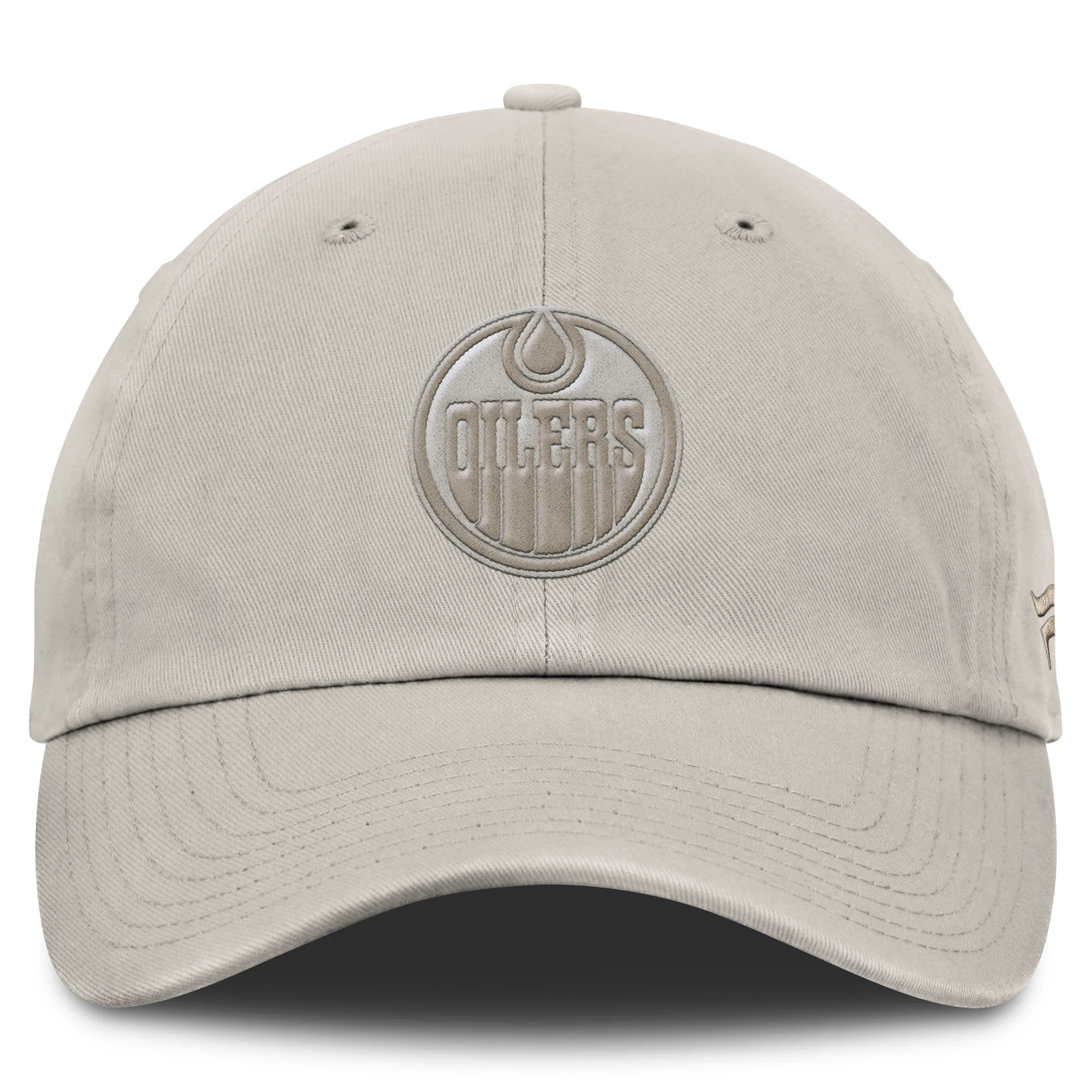 Edmonton Oilers 2025-26 Fanatics Cream Authentic Pro Road Adjustable Hat - Image 3