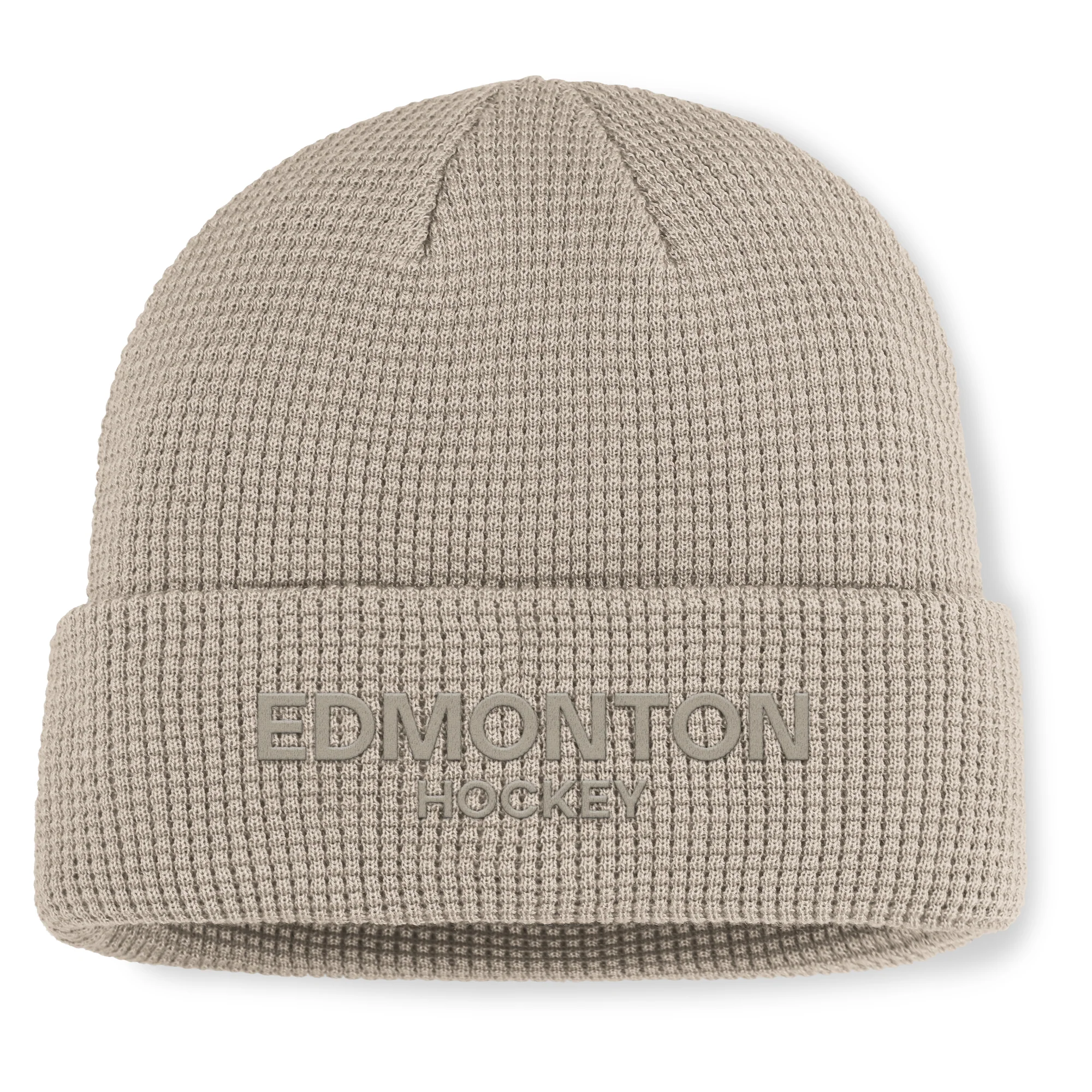 Edmonton Oilers 2025-26 Fanatics Cream Authentic Pro Road Cuffed Toque - Image 2