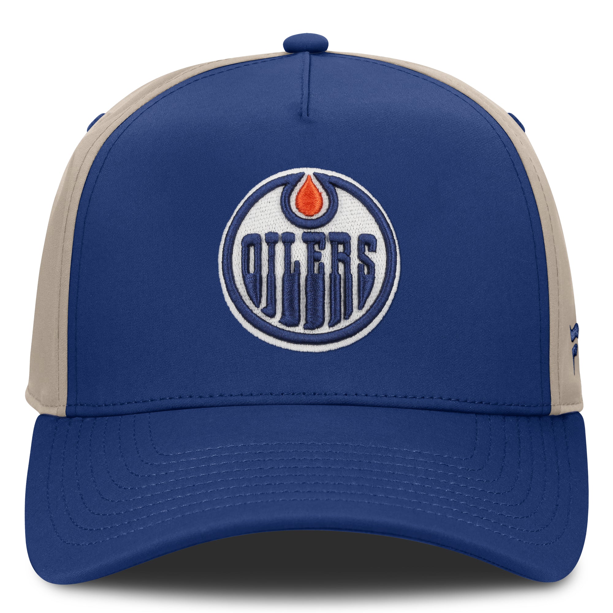 Edmonton Oilers Fanatics 2026 Stanley Cup Playoffs Authentic Pro Locker Room Participant Blue Snapback Hat - Image 3