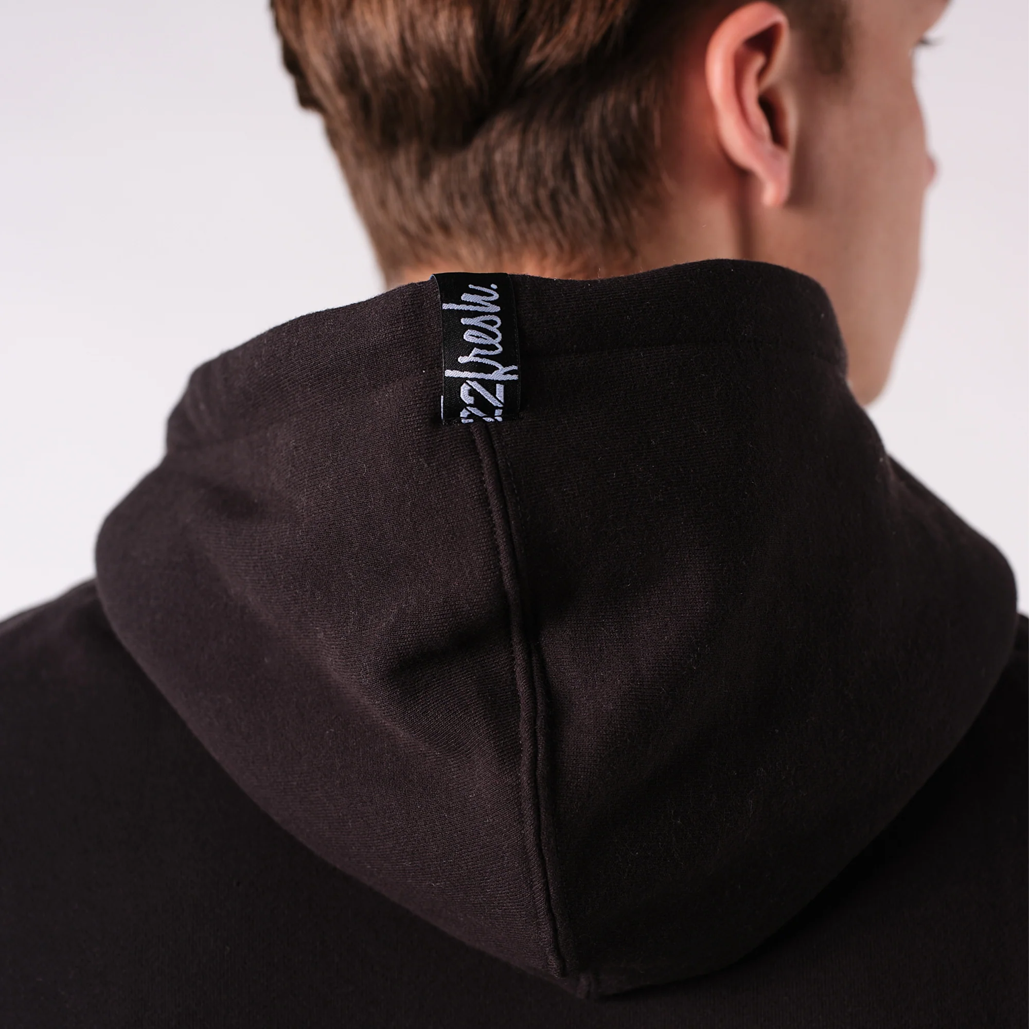 Edmonton Oilers 22Fresh Varsity Script Black Hoodie - Image 3