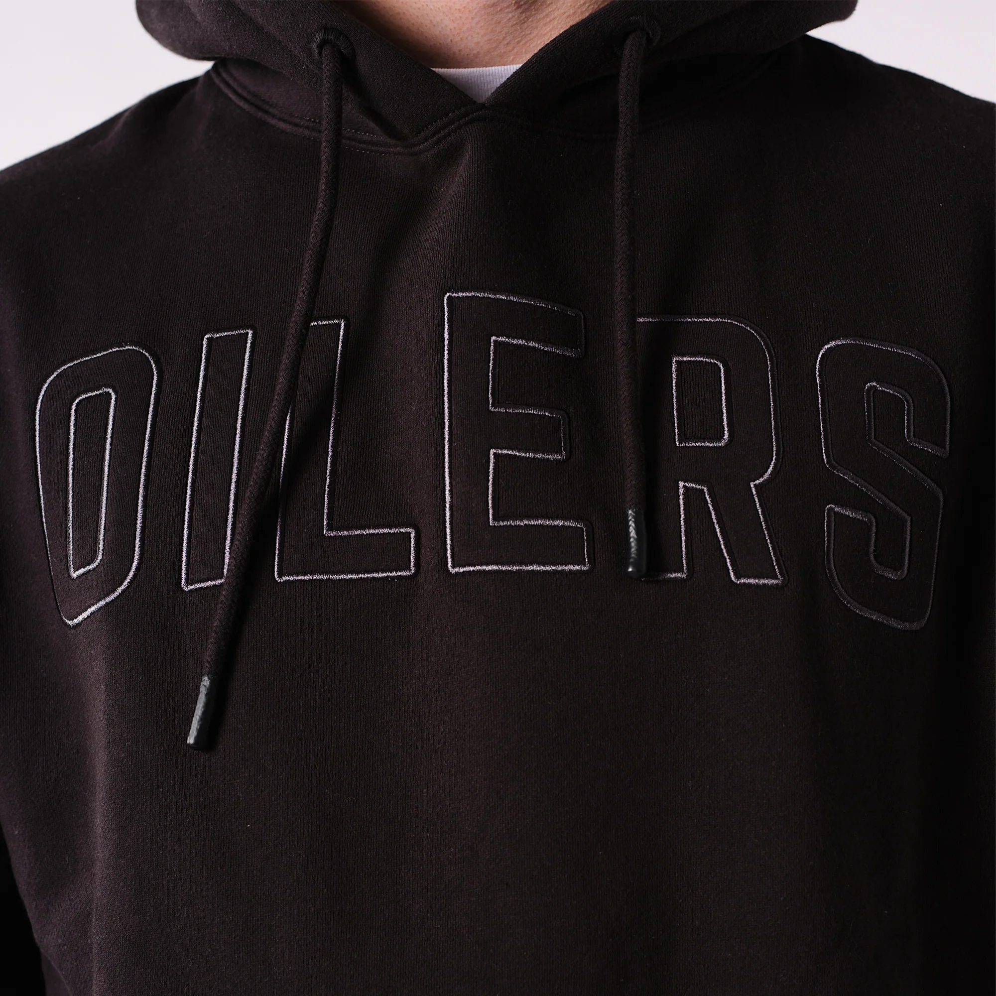 Edmonton Oilers 22Fresh Varsity Script Black Hoodie - Image 5