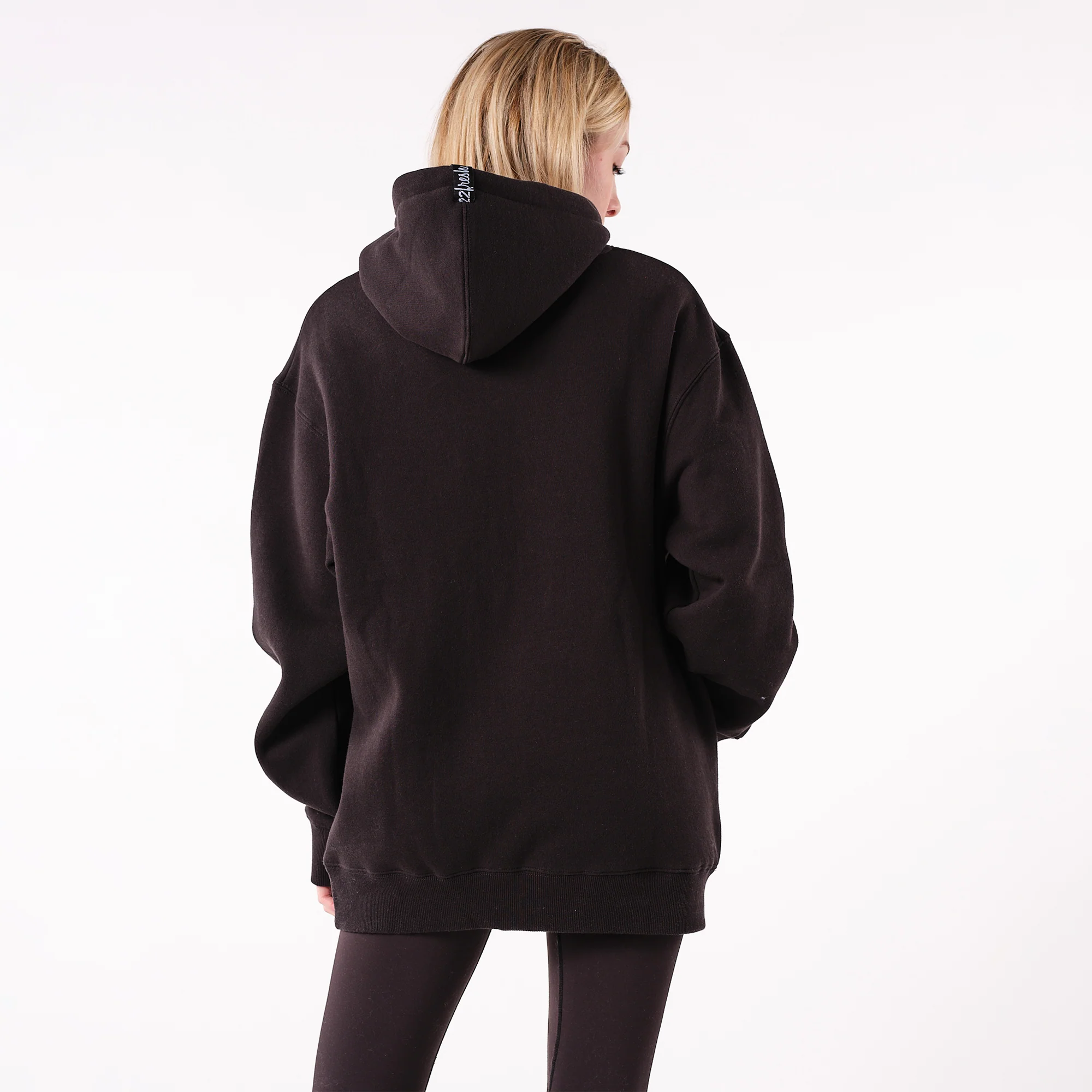 Edmonton Oilers 22Fresh Varsity Script Black Hoodie - Image 8