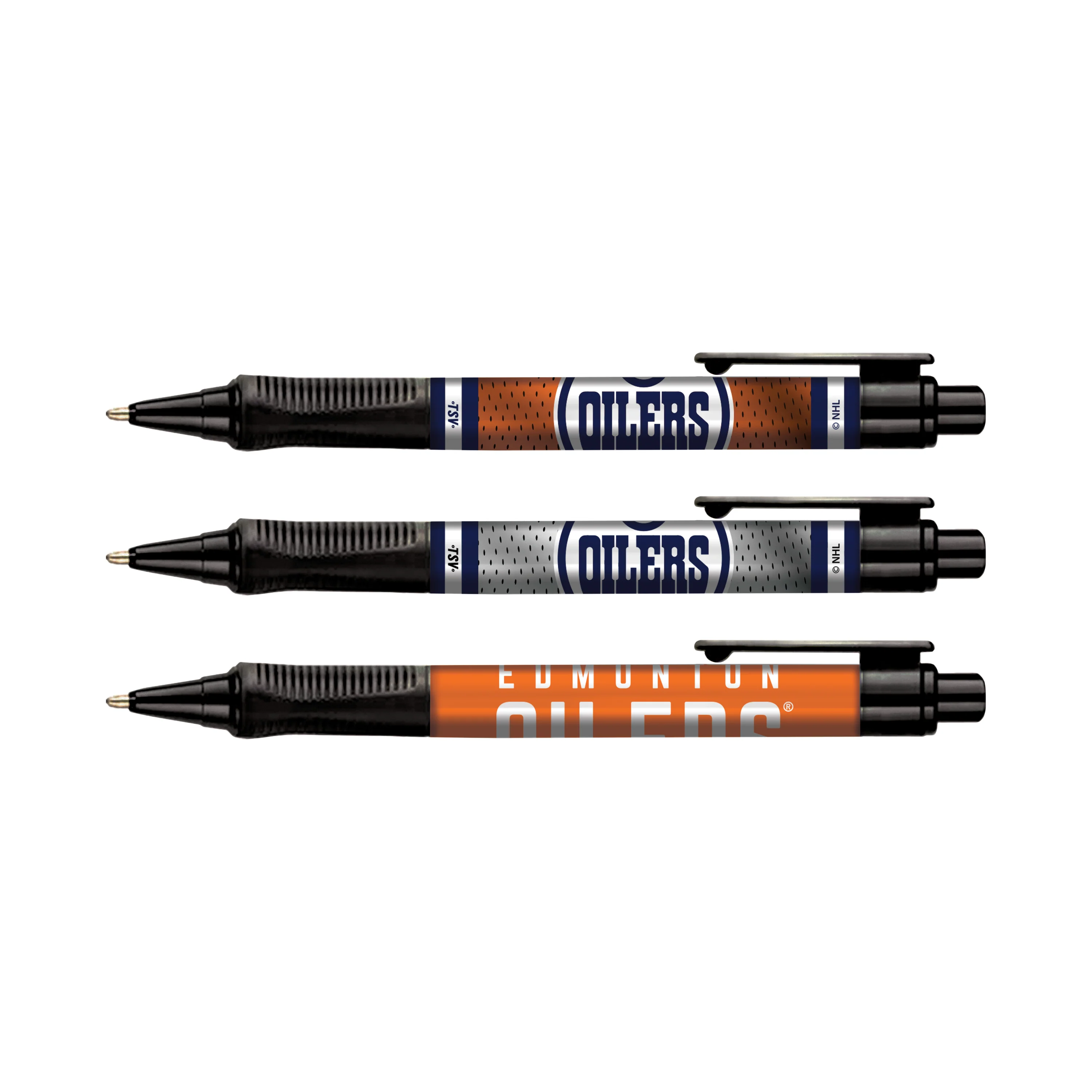 Edmonton Oilers 3-Pack Soft Grip Pens