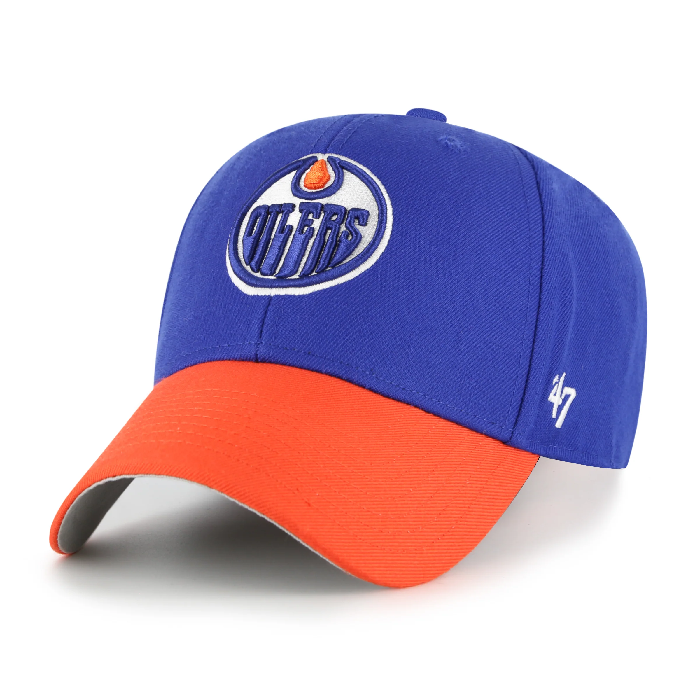 Edmonton Oilers '47 Blue & Orange MVP Adjustable Hat
