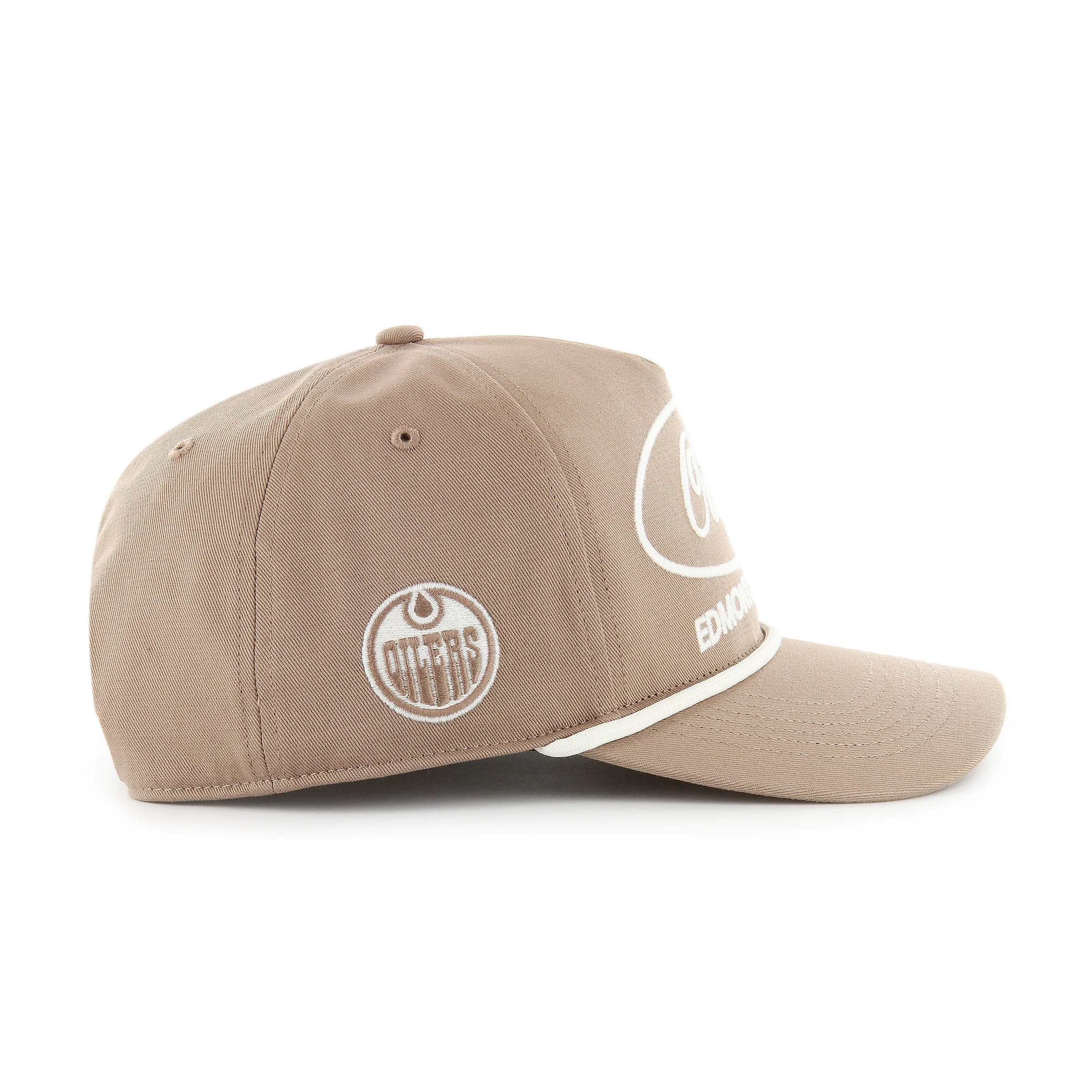 Edmonton Oilers '47 Brown Foundational Hitch RF Snapback Hat - Image 3