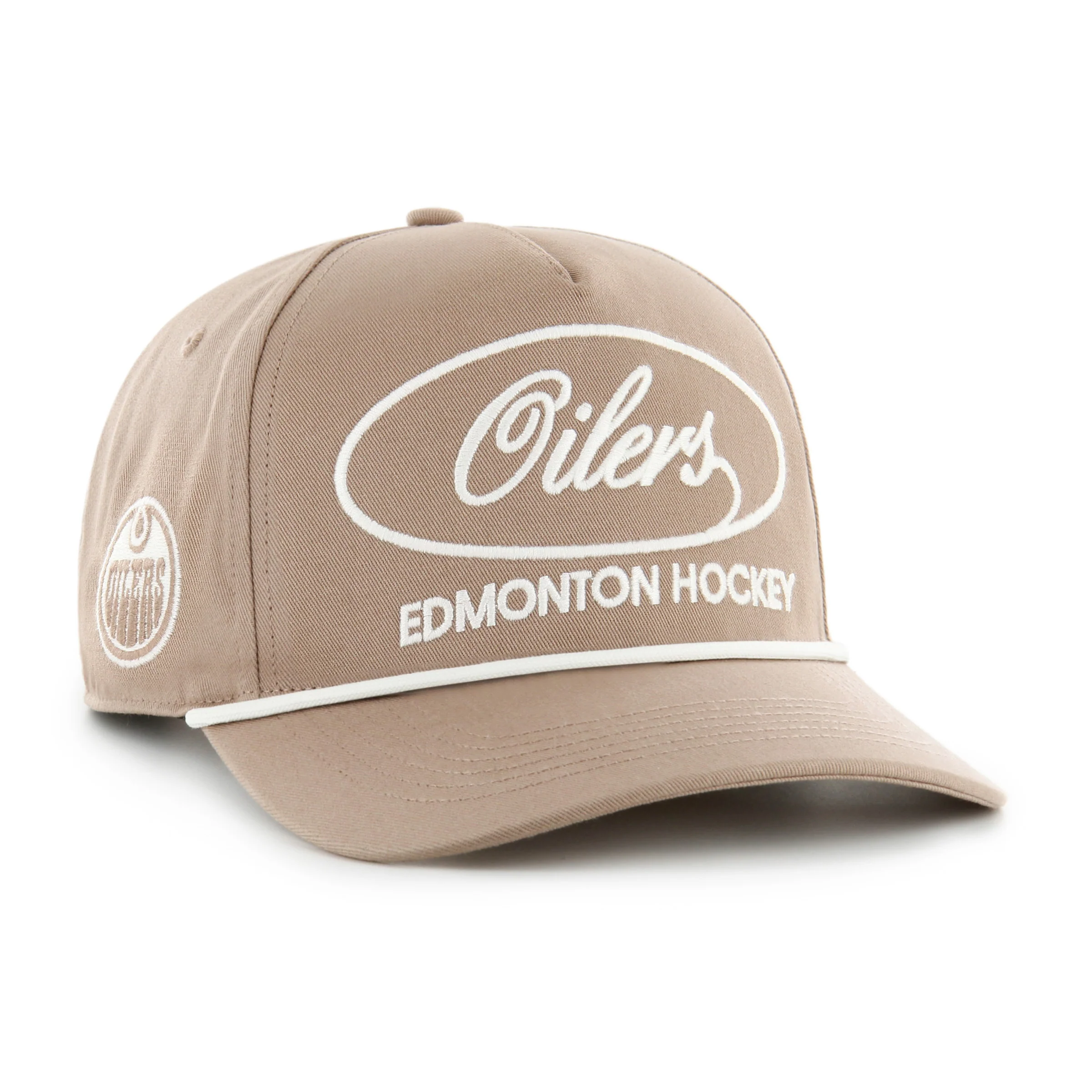 Edmonton Oilers '47 Brown Foundational Hitch RF Snapback Hat - Image 4