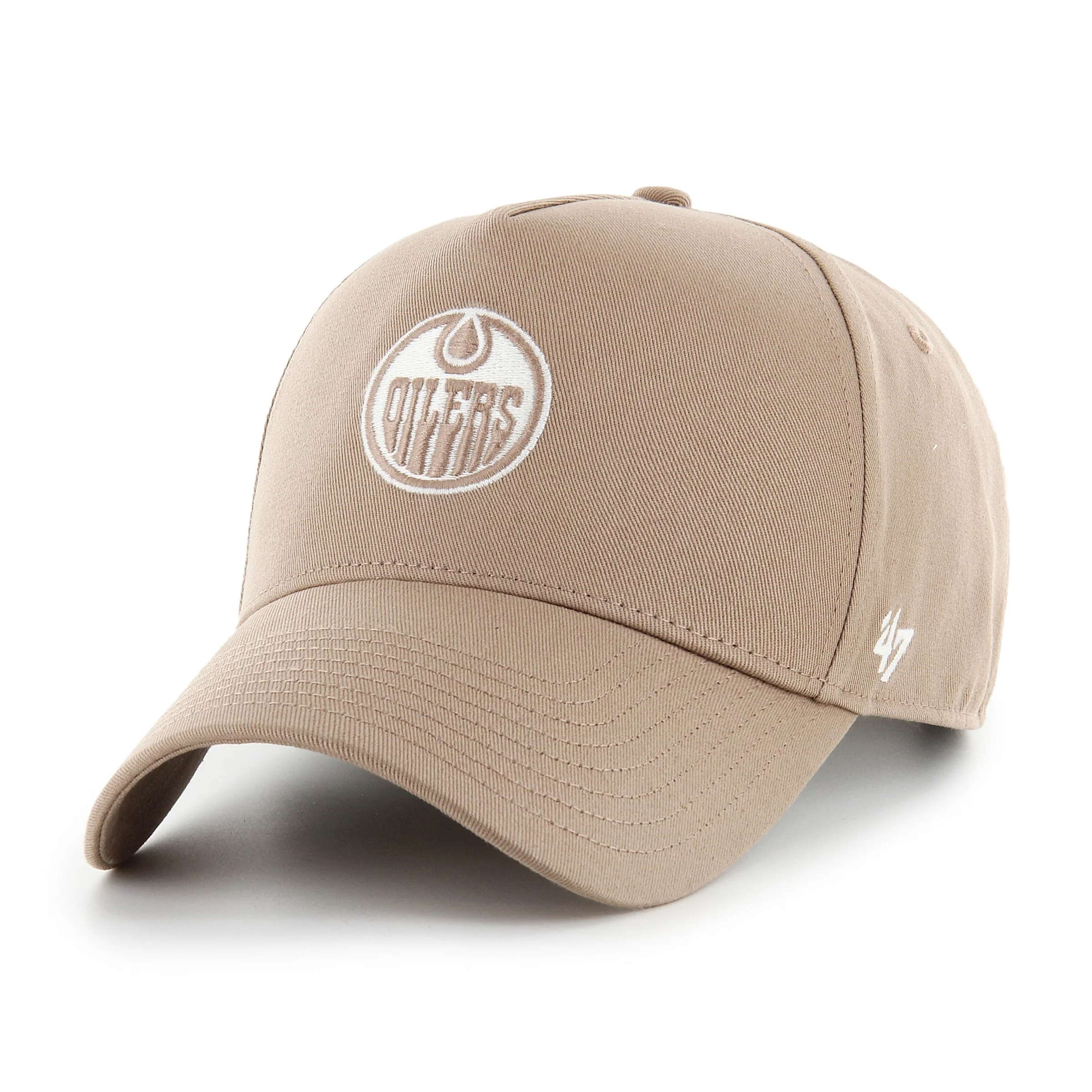 Edmonton Oilers '47 Brown Foundational Offside DT Adjustable Hat