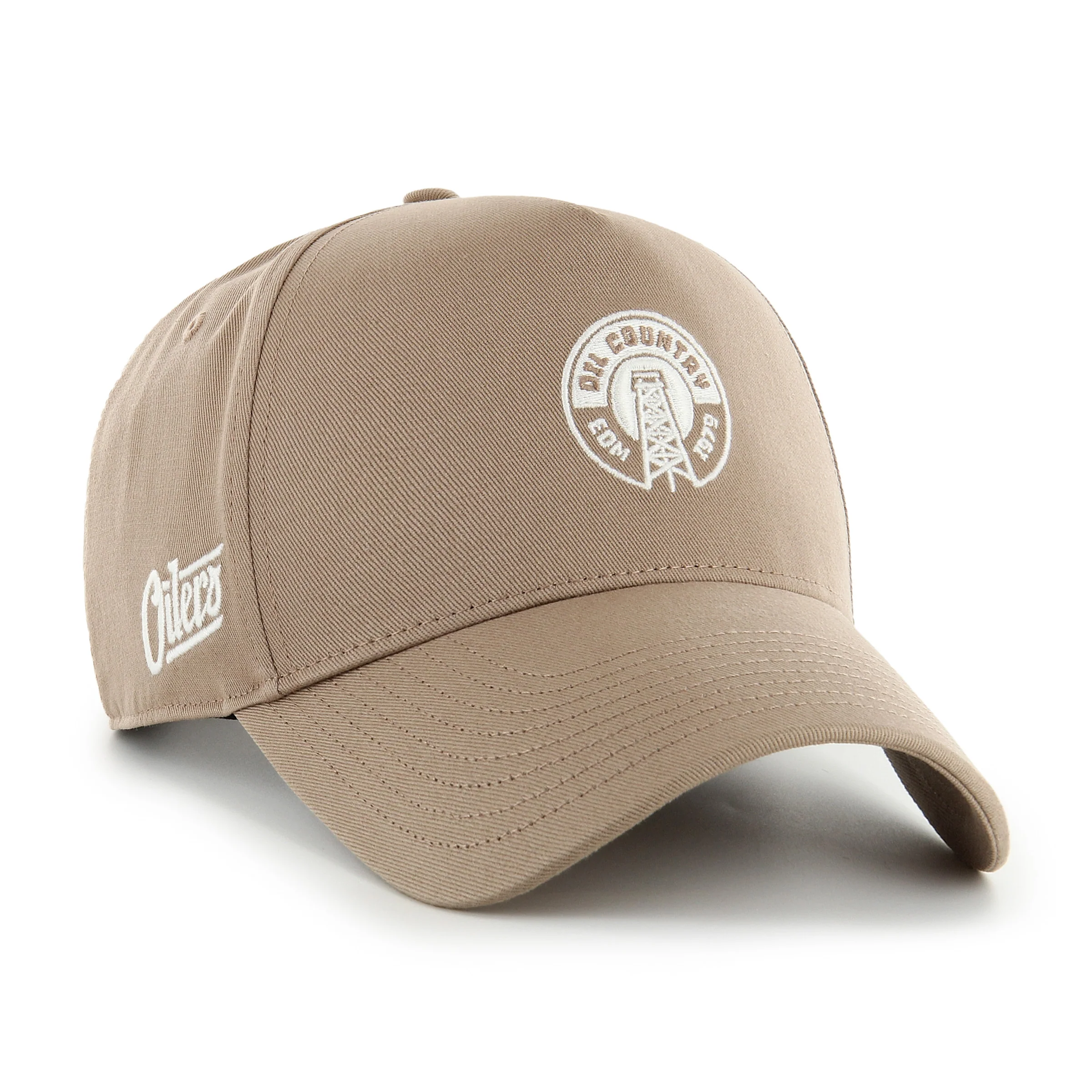 Edmonton Oilers '47 Brown Foundational Offside DT Alternate Logo Adjustable Hat - Image 4
