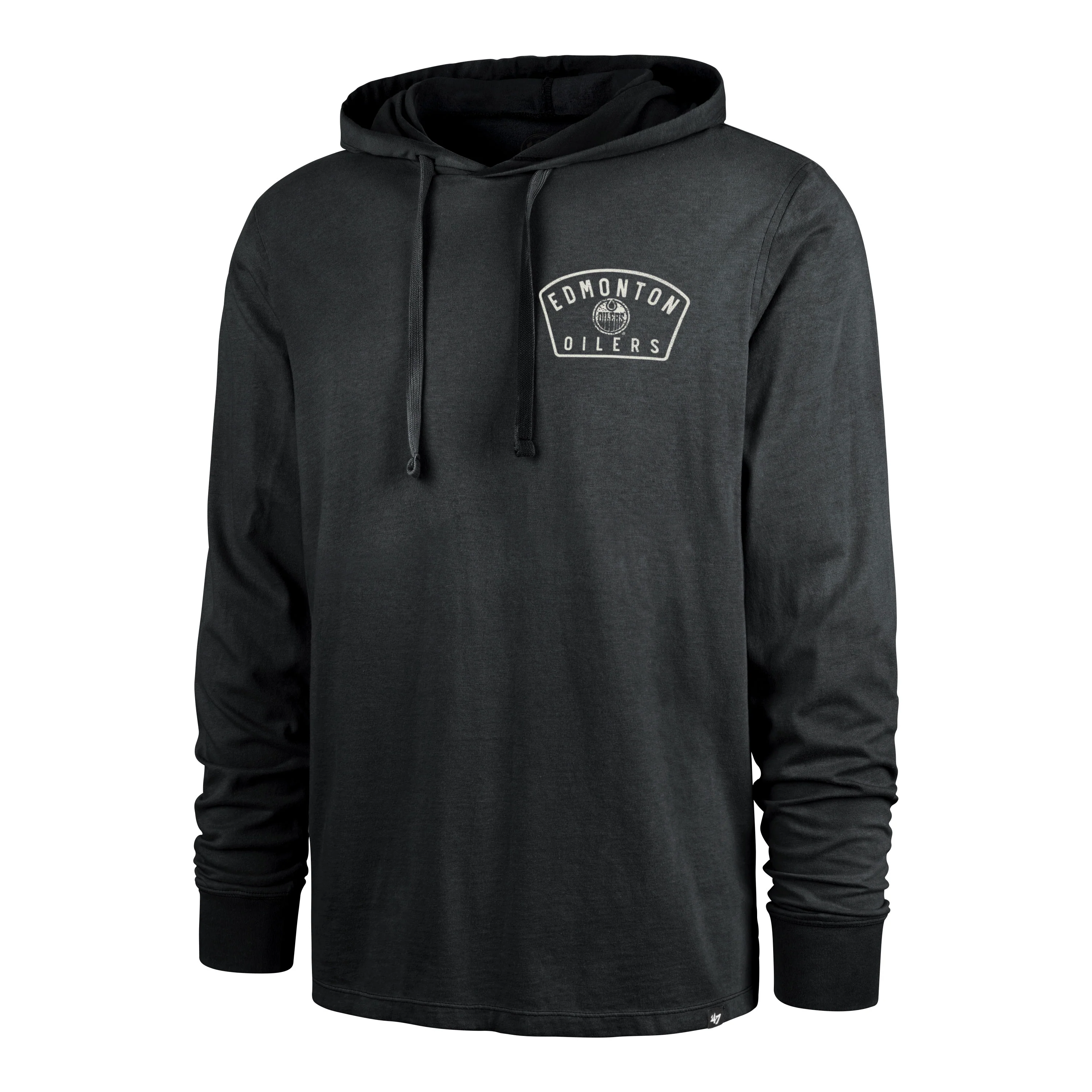 Edmonton Oilers '47 Dusted Overhand Black Hooded Shirt