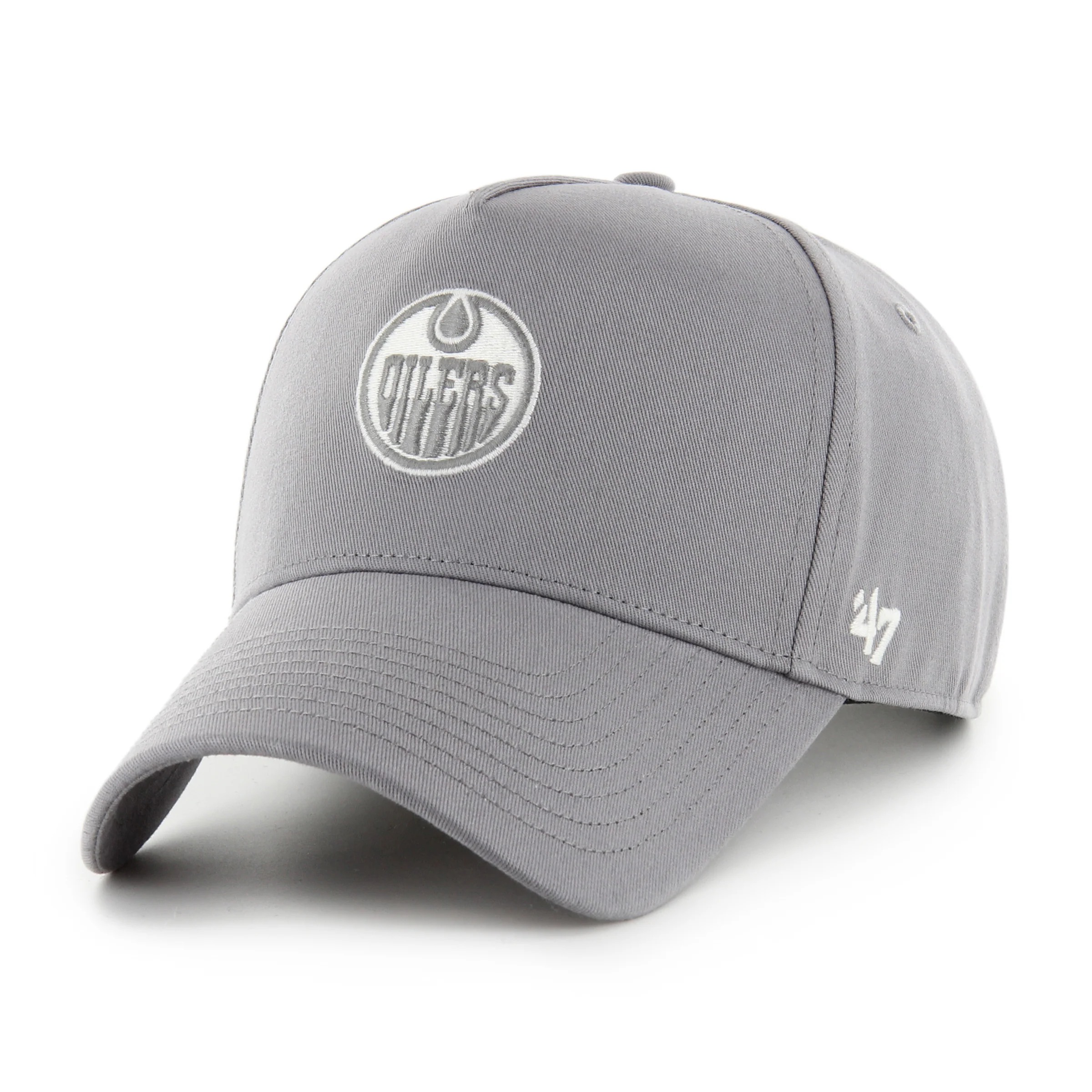 Edmonton Oilers '47 Grey Foundational Offside DT Adjustable Hat