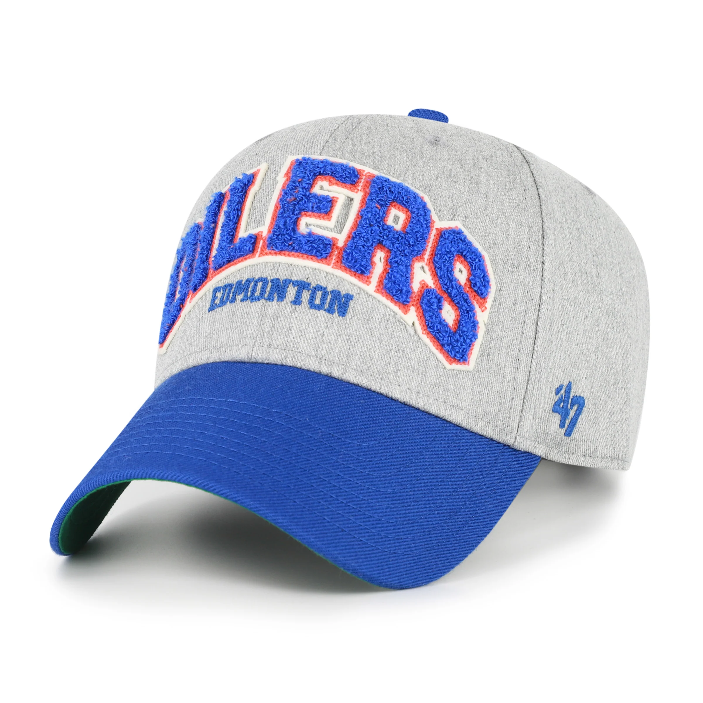 Edmonton Oilers '47 Grey Standish MVP Adjustable Hat