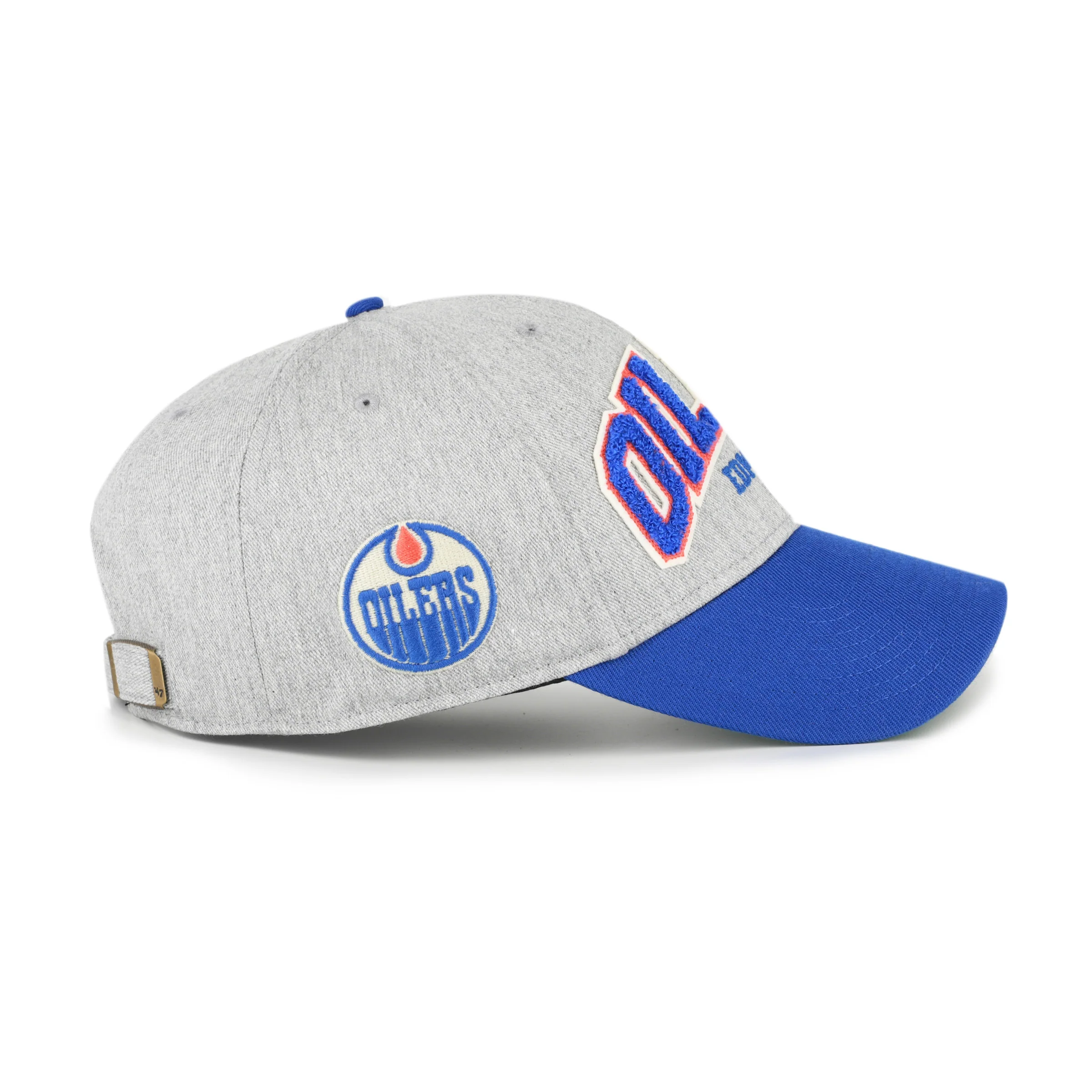 Edmonton Oilers '47 Grey Standish MVP Adjustable Hat - Image 3