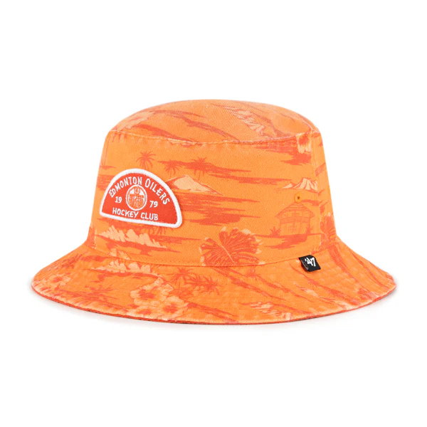 Edmonton Oilers '47 Orange Fiji Bucket Hat