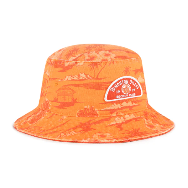 Edmonton Oilers '47 Orange Fiji Bucket Hat - Image 3