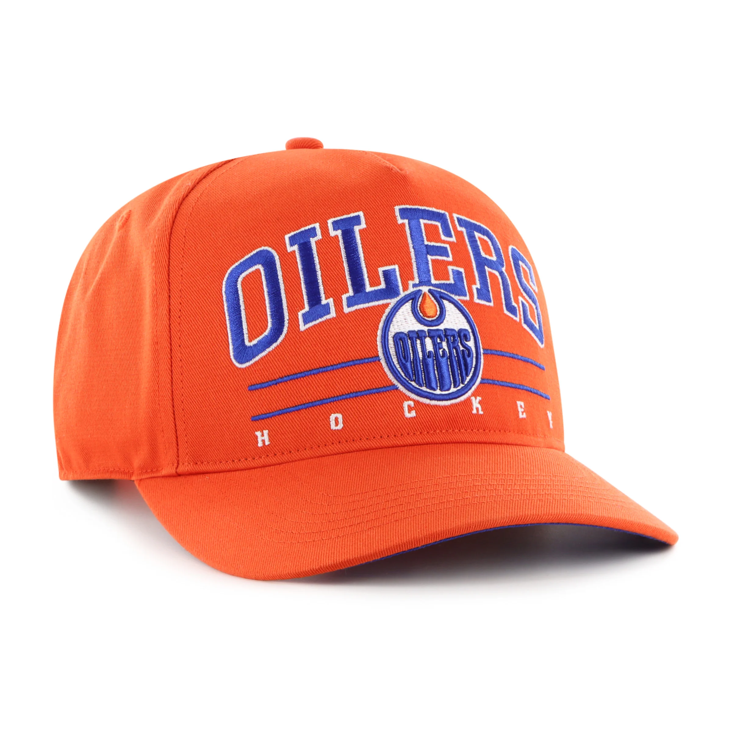 Edmonton Oilers '47 Orange Roscoe Hitch Snapback Hat - Image 3