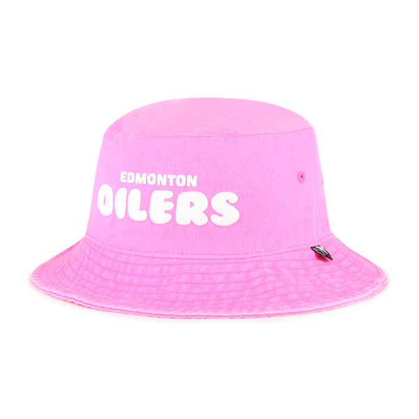 Edmonton Oilers '47 Pink Bright Side Bucket Hat