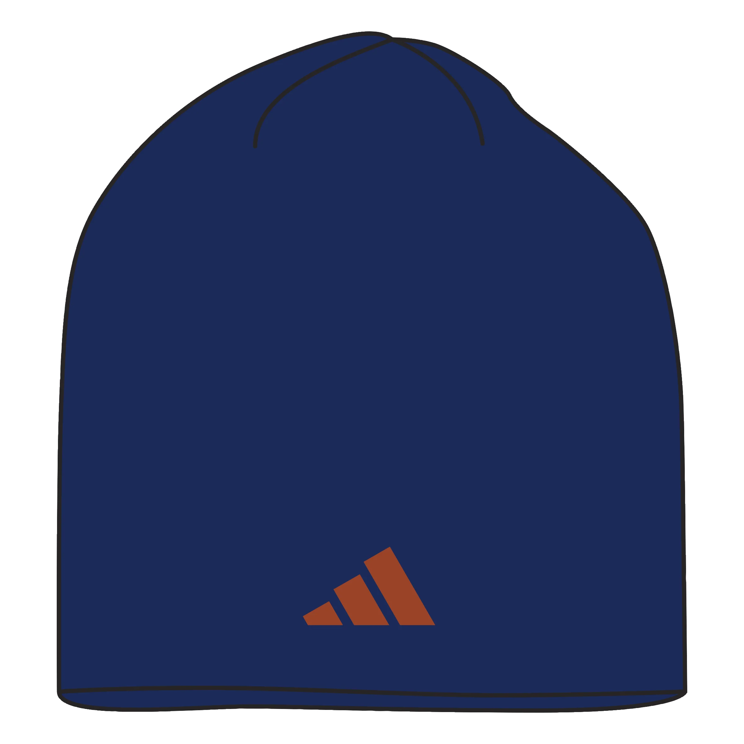 Edmonton Oilers adidas Navy Sport Knit Toque - Image 2